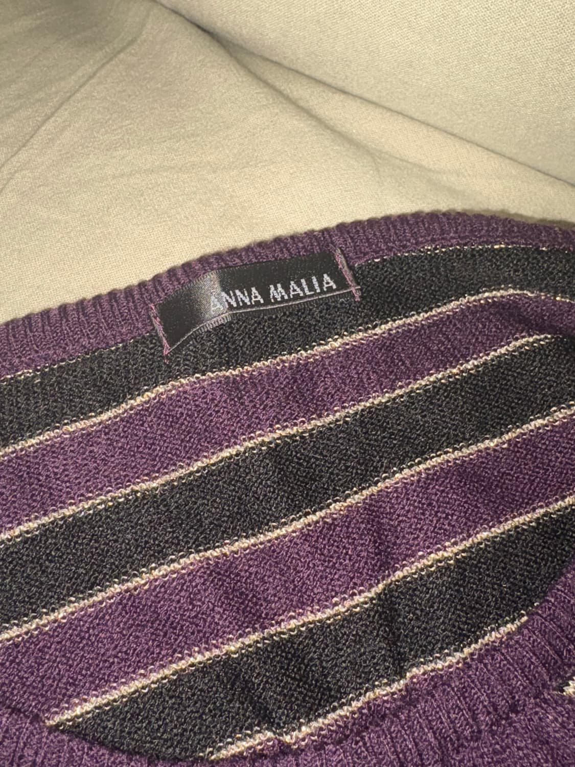 스트라이프 빈티지 니트 상품이미지4