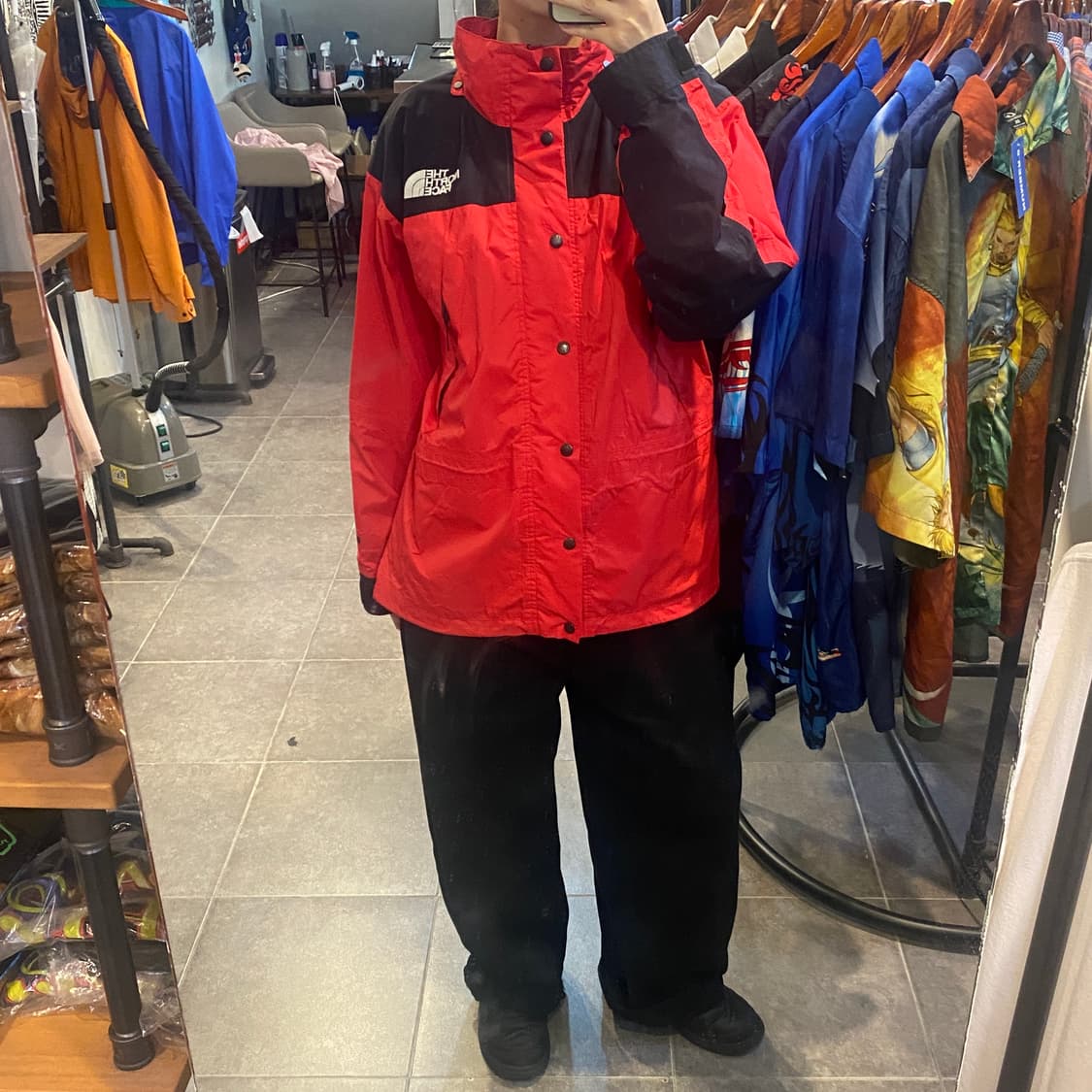 [NO.9] THENORTHFACE 레드 집업 바람막이  상품이미지4