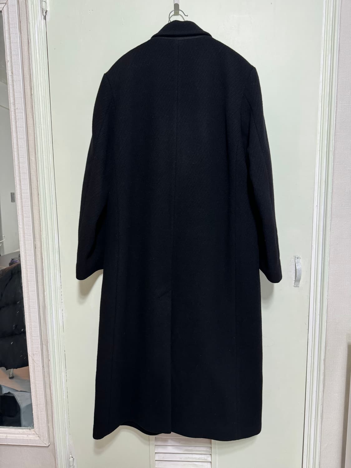 인사일런스 블랙 울 롱코트 상품이미지3