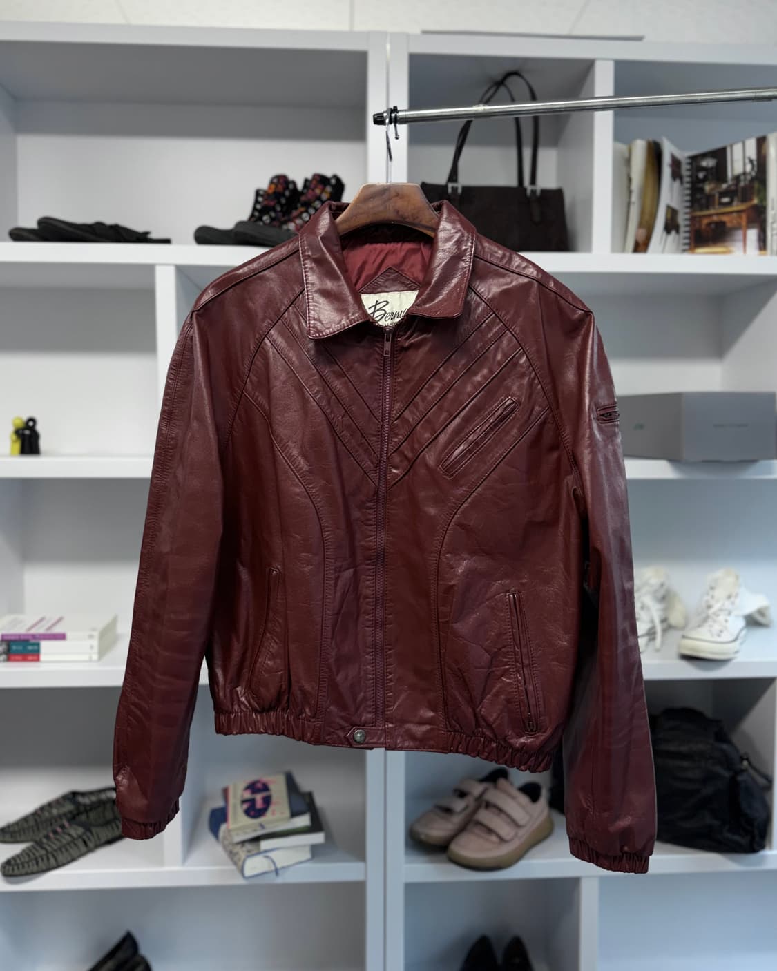 80s bermans 레더 자켓 상품이미지1