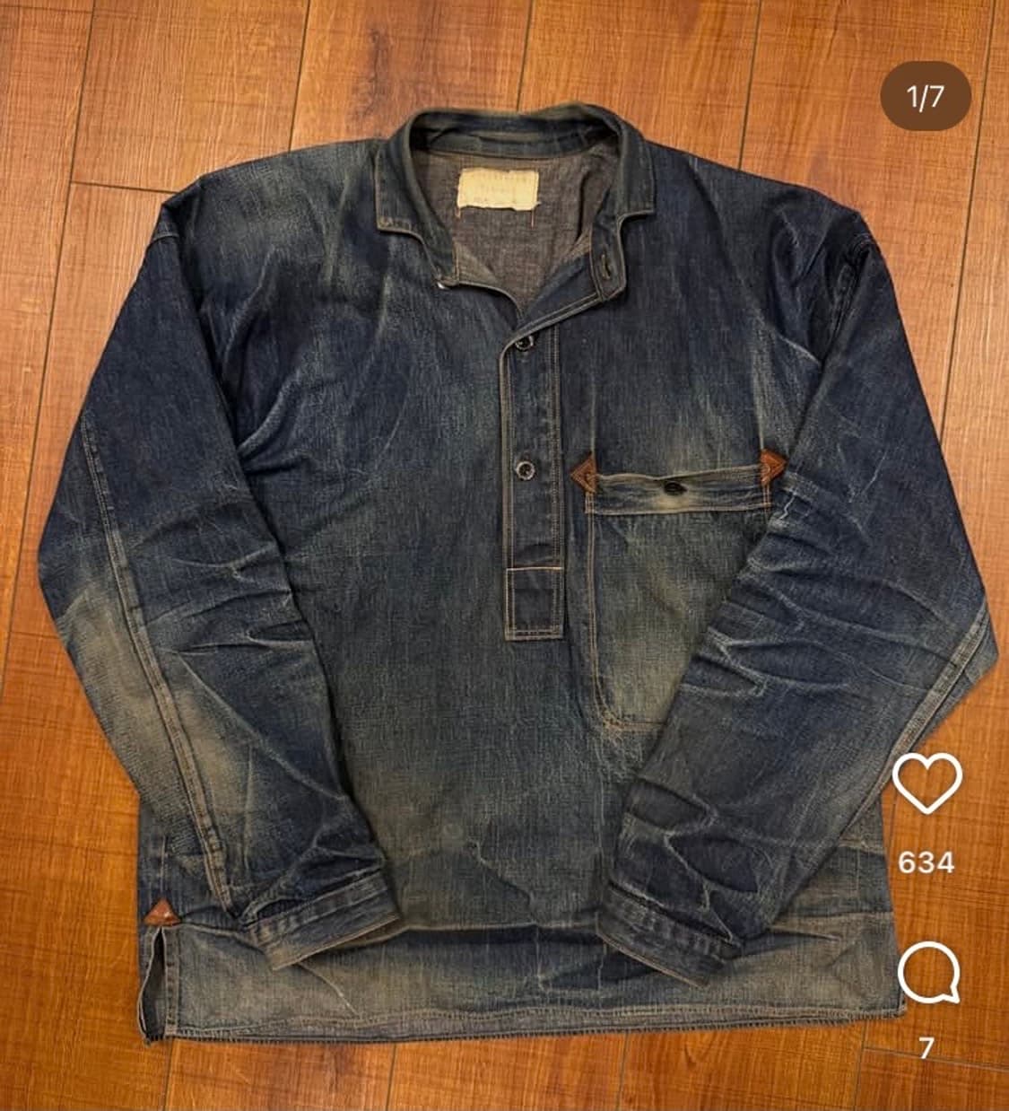 재팬 우리하라 00s 페이딩 에이징 워싱 데님 레귤러 스트레이트 상품이미지10