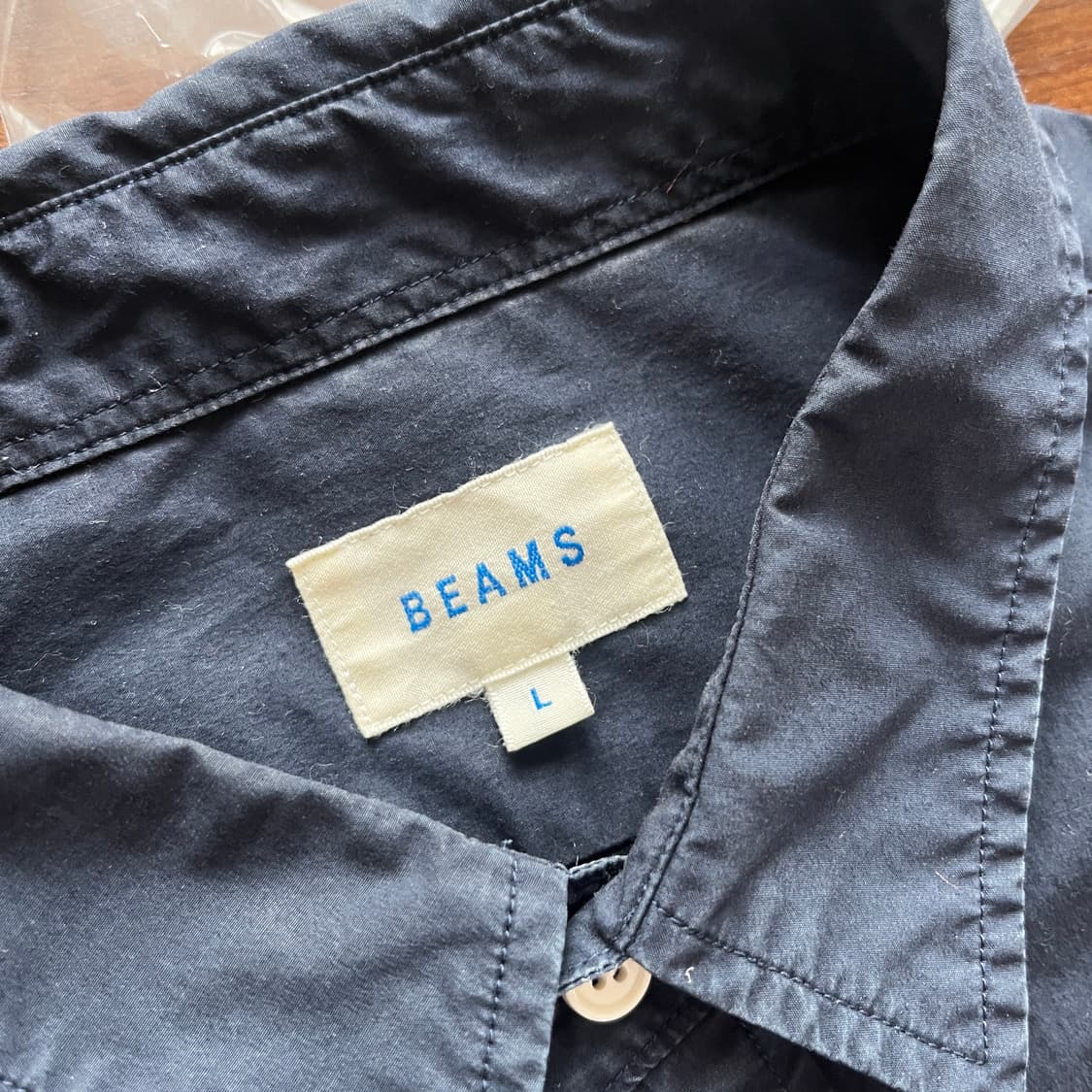 BEAMS half shirts NAVY 상품이미지5