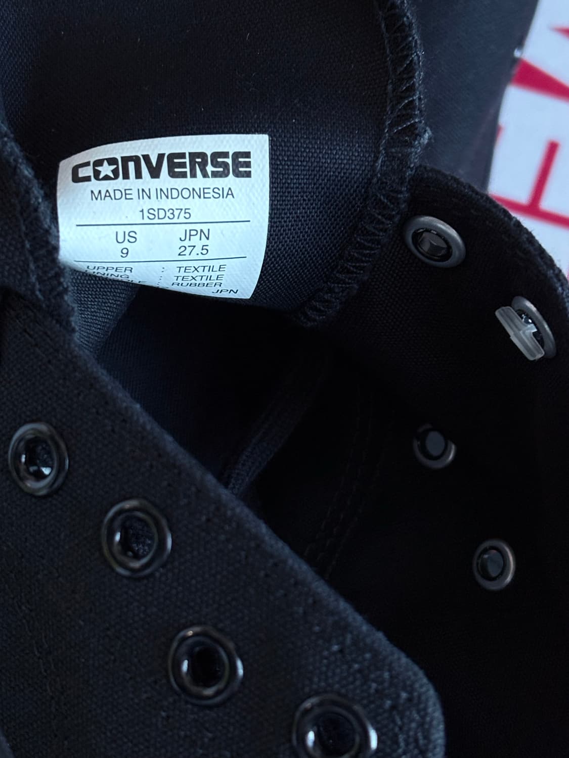 (275) 후미토 간류 x 컨버스 블랙 새상품 상품이미지3