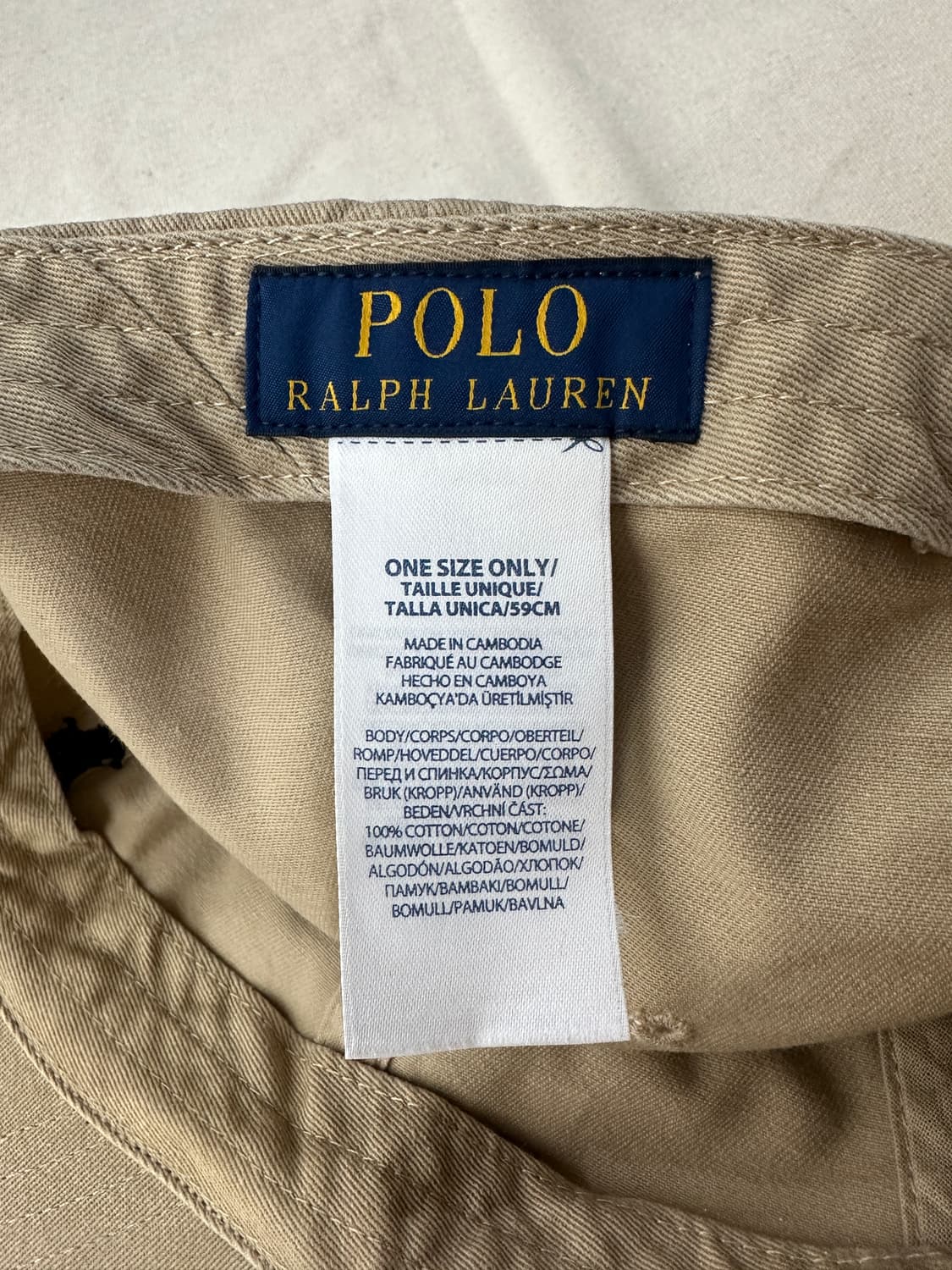 폴로 랄프로렌 클래식 치노 볼캡 베이지 상품이미지8