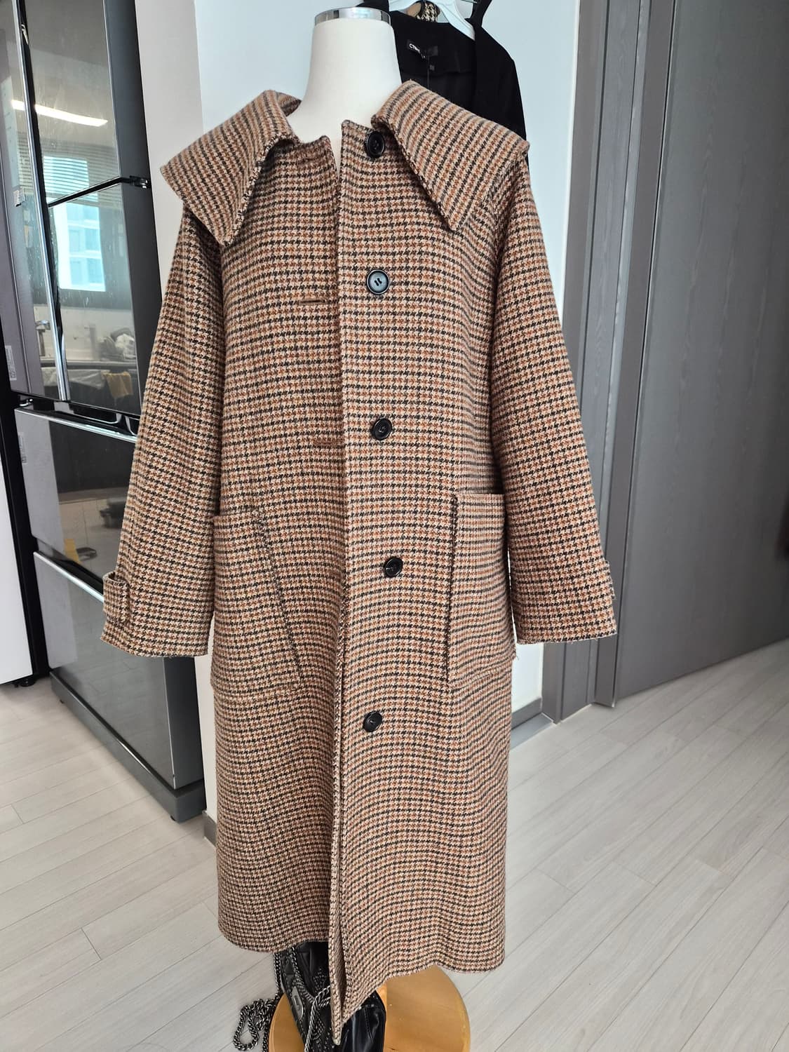 쥬시쥬디 여성용 J빅카라 체크루즈핏코트 상품이미지7