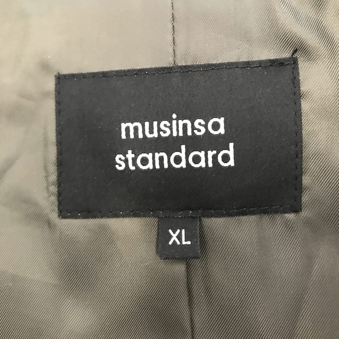 무신사스탠다드 신세틱 스웨이드블루종 카키 [XL] 상품이미지4