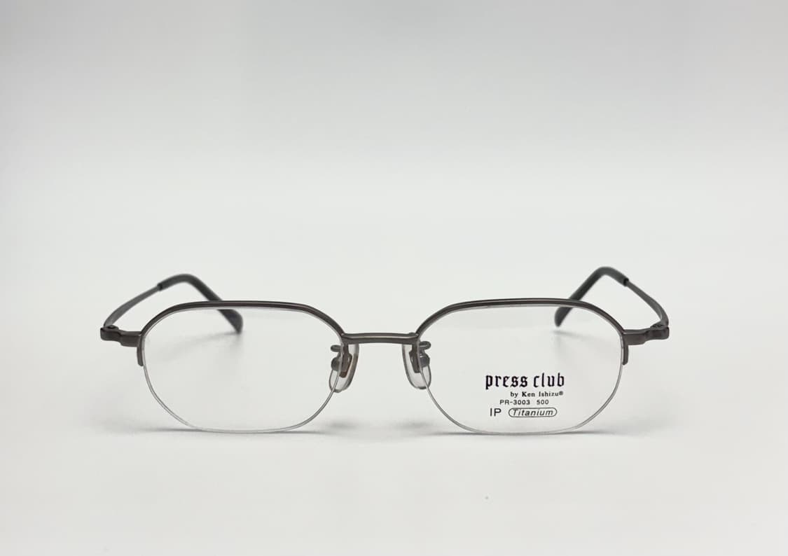 일본 빈티지 티타늄 반무테 안경 상품이미지2