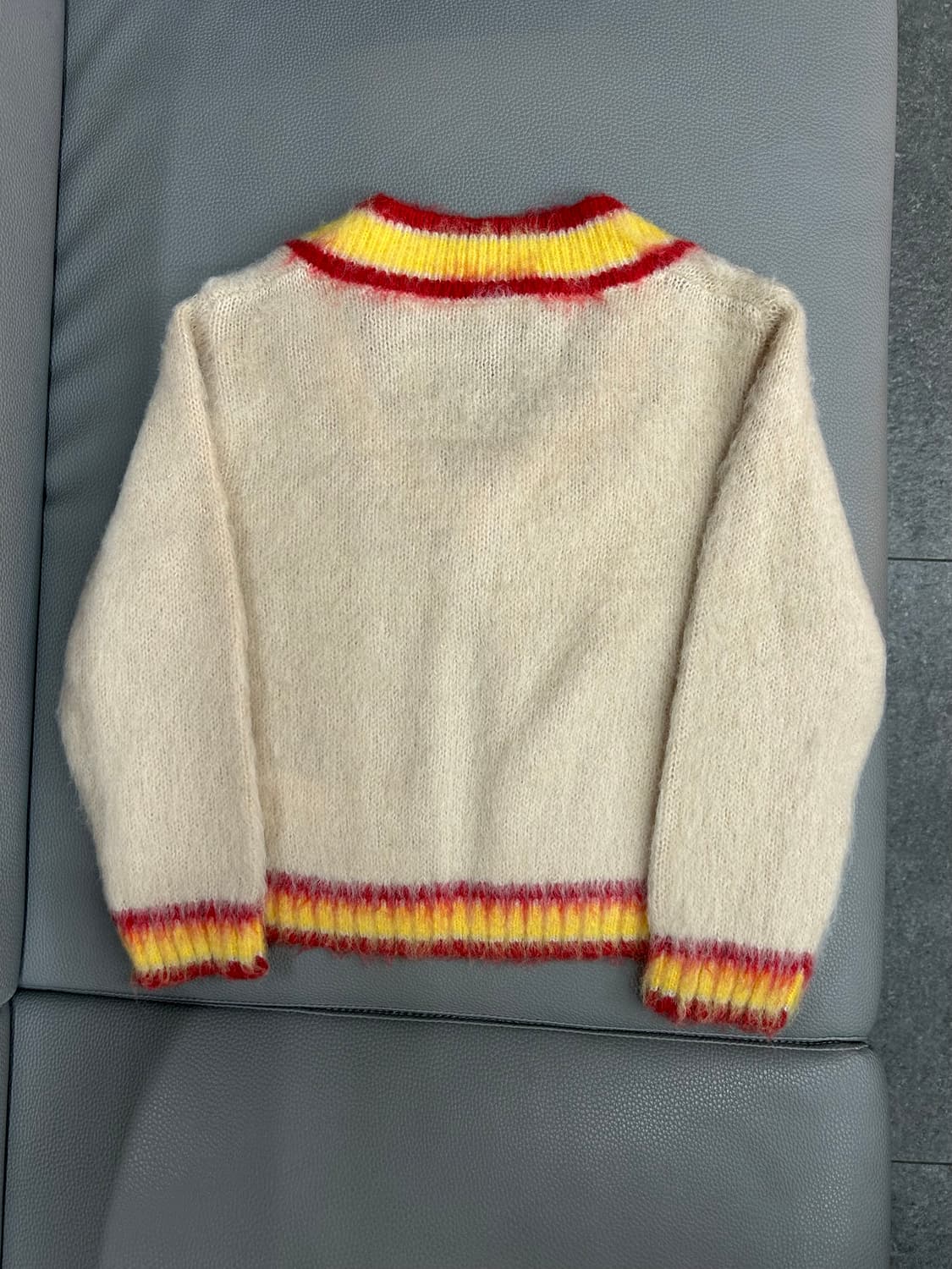 마르니 스트라이프 트리밍 모헤어 블렌드 크롭 가디건(40) 상품이미지7