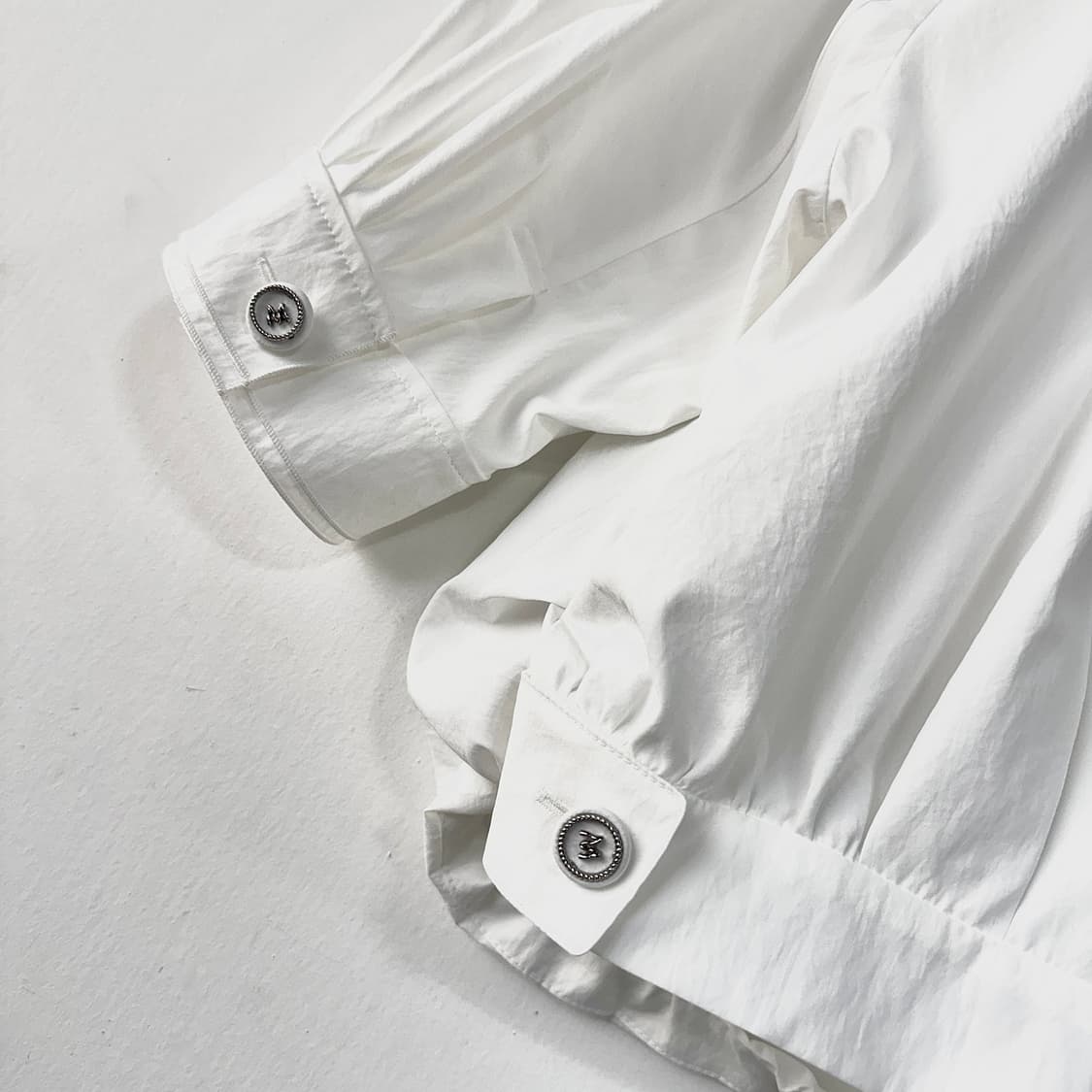 마인 2025 드로우스트링 핀턱 반팔 셔츠 상품이미지5