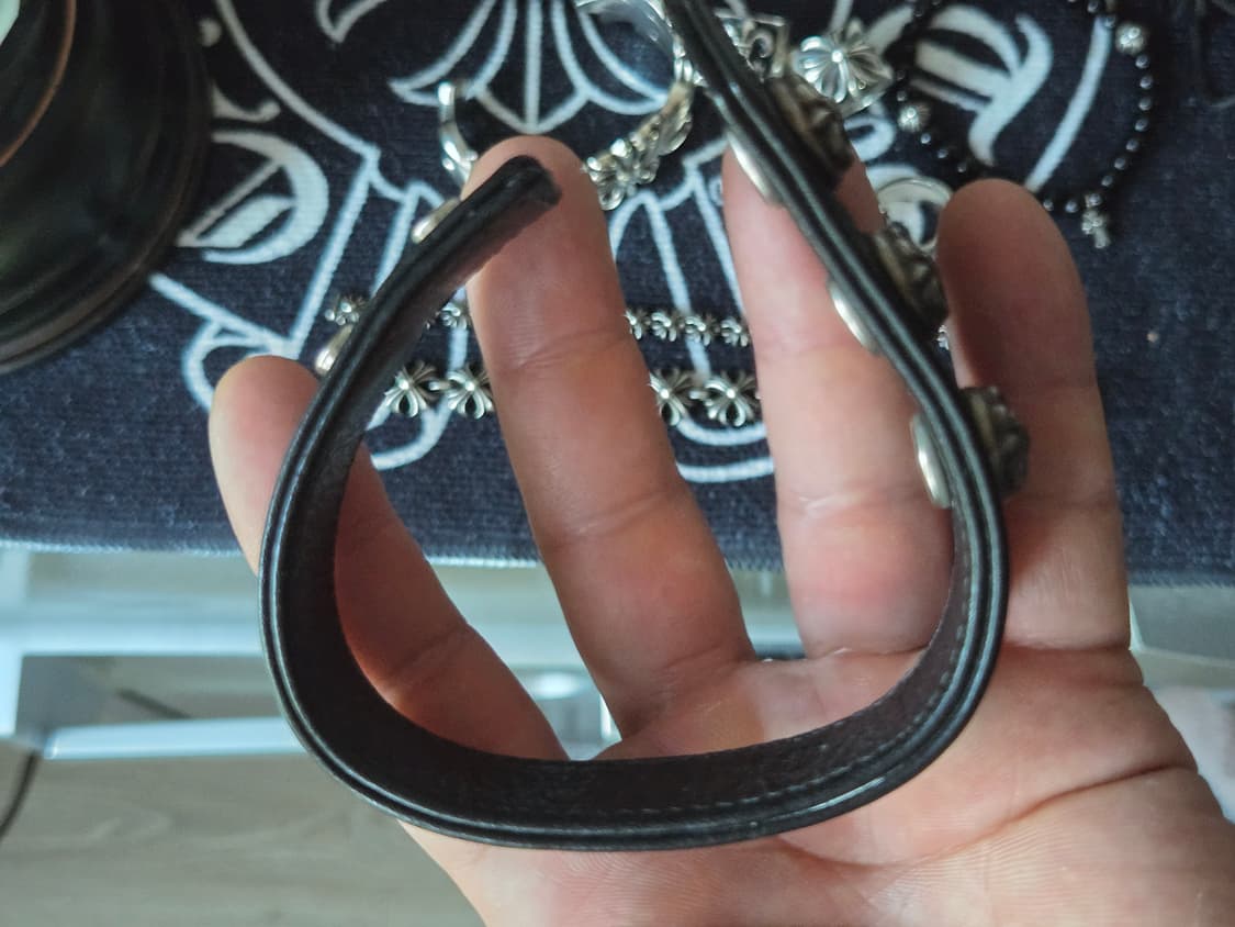 크롬하츠 BS플레어 3버튼 가죽 팔찌 정품 상품이미지7