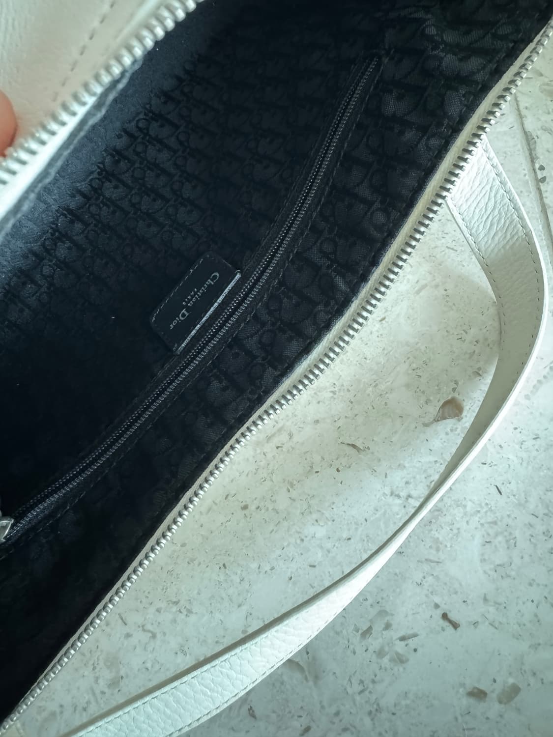 디올 Dior 빈티지 바게트백 가방 화이트/아이보리 번개장터 검수 완료  상품이미지10