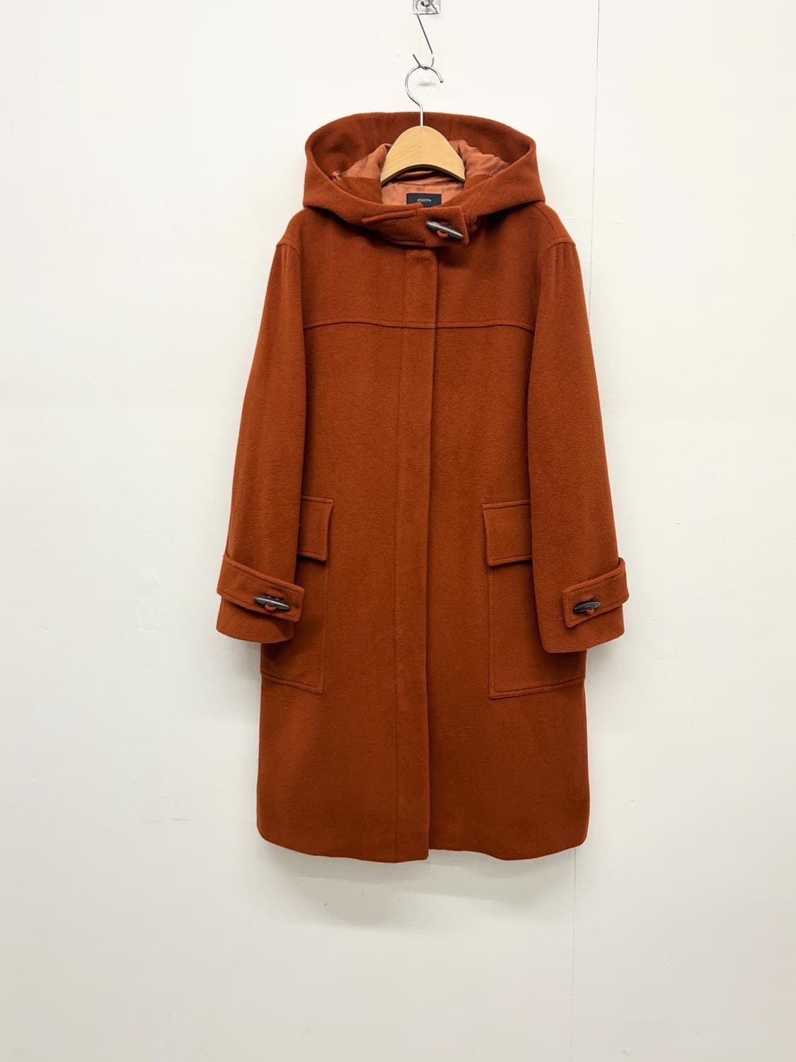 JPN) JOSEPH 조셉 후드 더플 코트 브라운 상품이미지1
