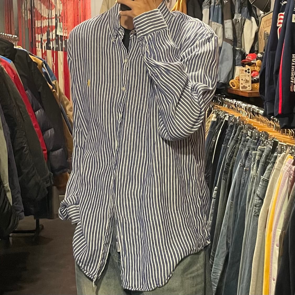 [IM] Polo 폴로 스트라이프 블루 긴팔셔츠 상품이미지4