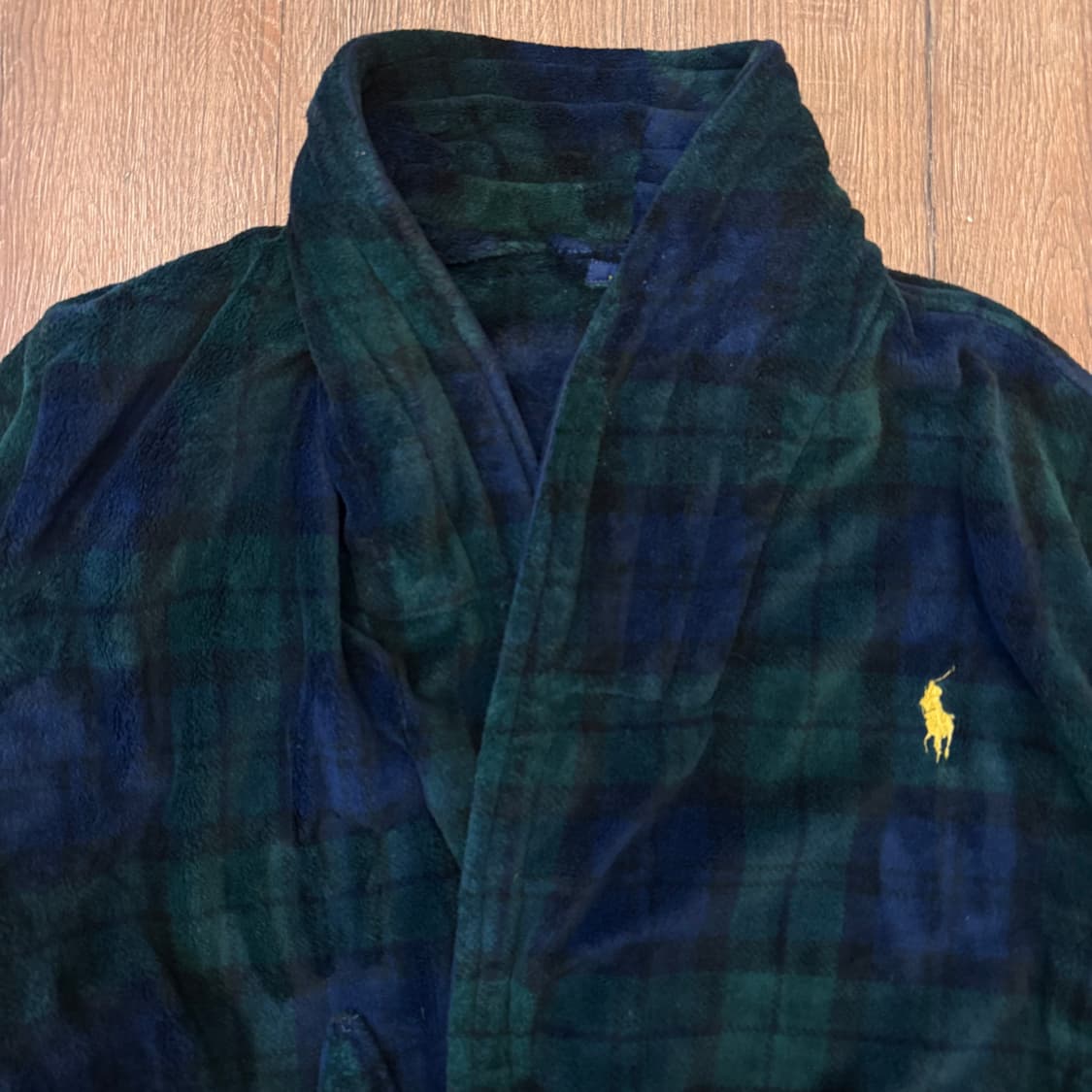 폴로 체크 로브 가운 상품이미지2