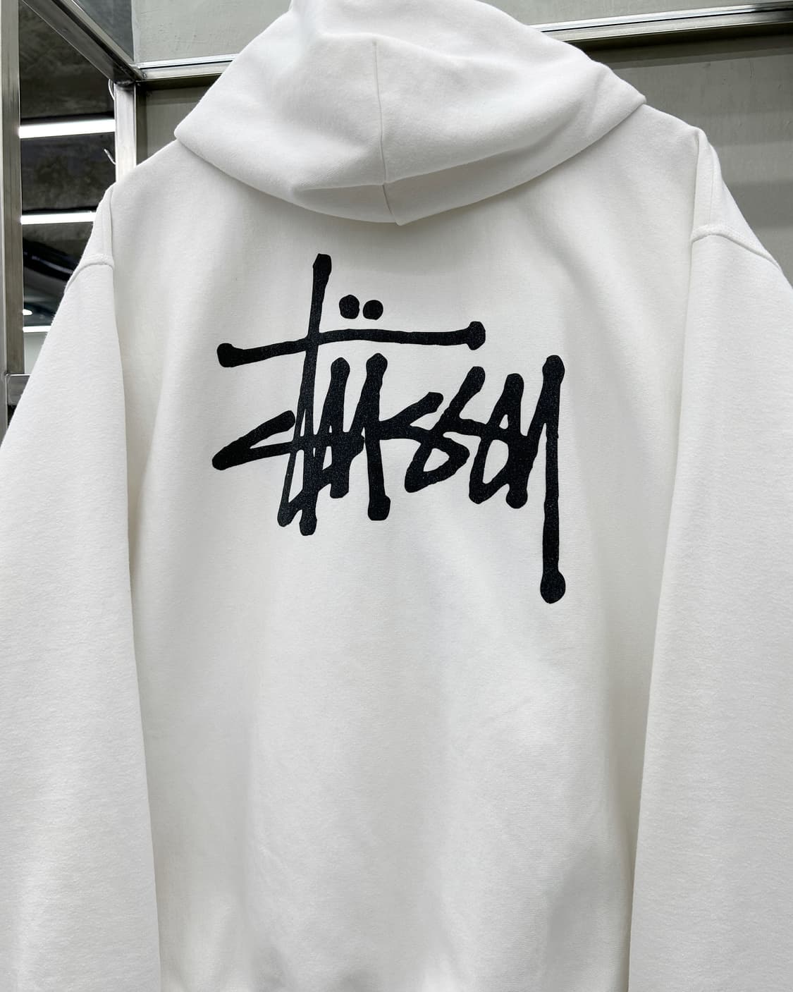 스투시 베이직 빅스탁 로고 헤비 스웻 후드티 상품이미지2