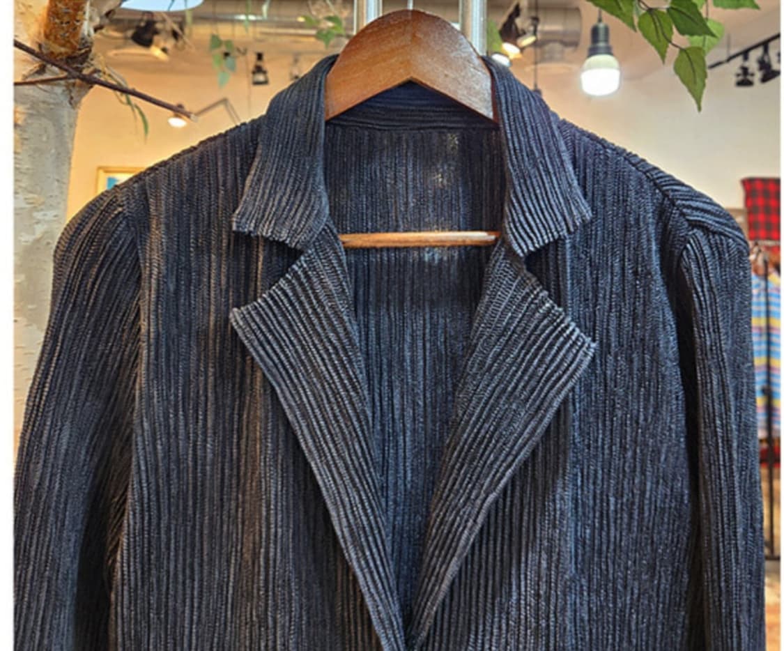 SPECCHIO pleats 스피치오 플리츠 블랙 카라 자켓 상품이미지4