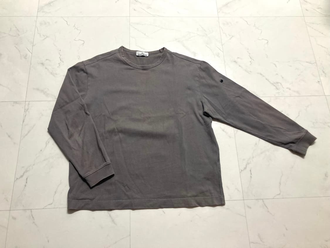 스톤 피그먼트 그레이 롱슬리브 긴팔 티셔츠 105-110 상품이미지1