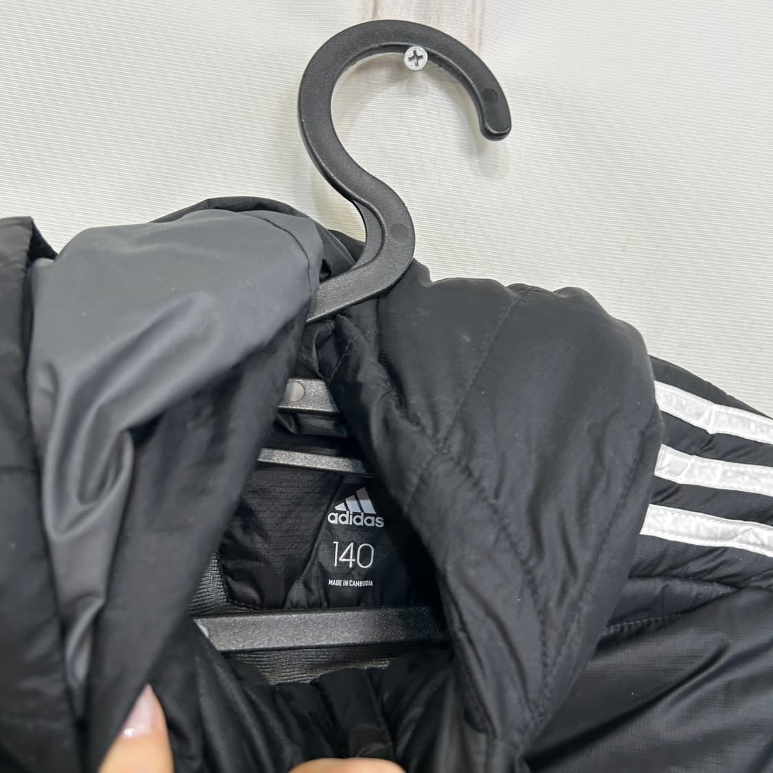 아디다스 키즈 롱패딩 140 블랙 상품이미지2