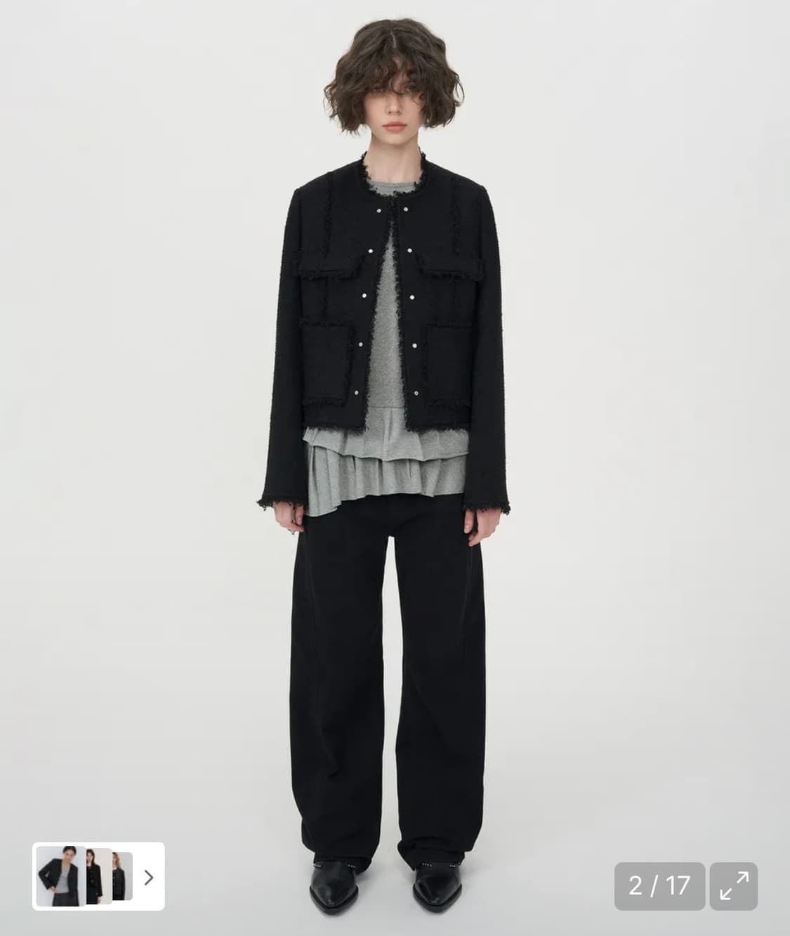 인사일런스 트위드 자켓 상품이미지2