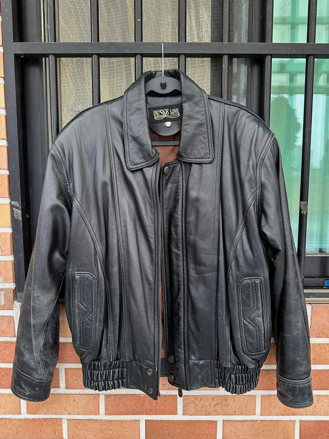 (실측L) 쉽스킨 레더 자켓 상품이미지2