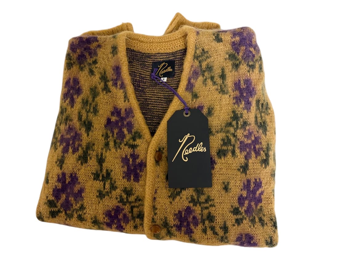 니들스 모헤어 가디건 S 옐로우 상품이미지2