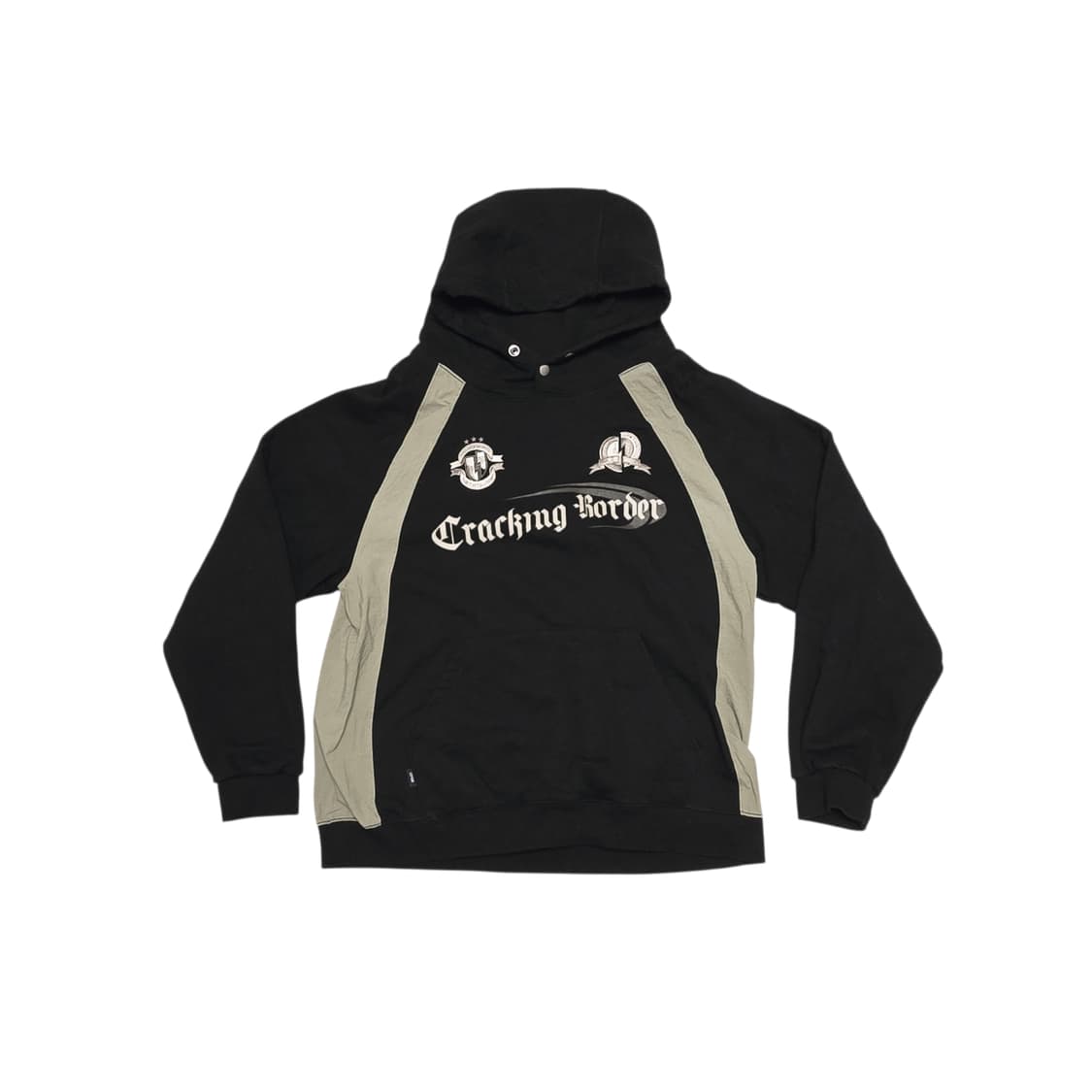 CPGN STUDIO 꼼파뇨 블랙 레글런 오버핏 후드티 상품이미지1