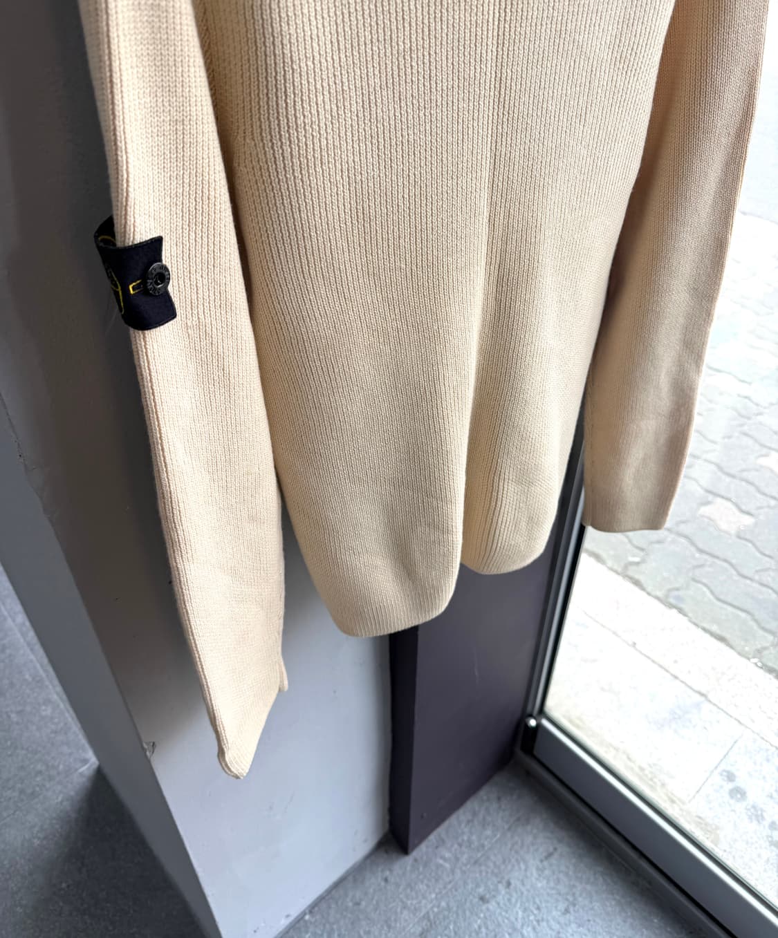 100/ 스톤아일랜드 2000AW 와펜 골지 니트 집업 상품이미지9