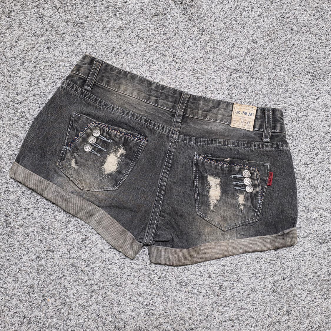 빈티지 갸루 오네갸루 펑크 오리엔탈 로우라이즈 팬츠 y2k  d.i.a깔 상품이미지2