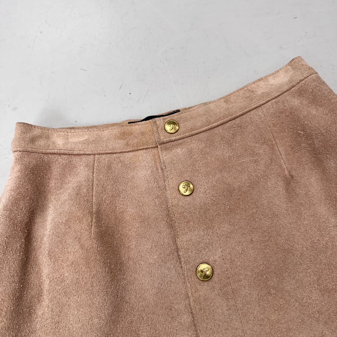 히스테릭 글래머 리얼레더 스웨이드 스커트 치마 상품이미지4