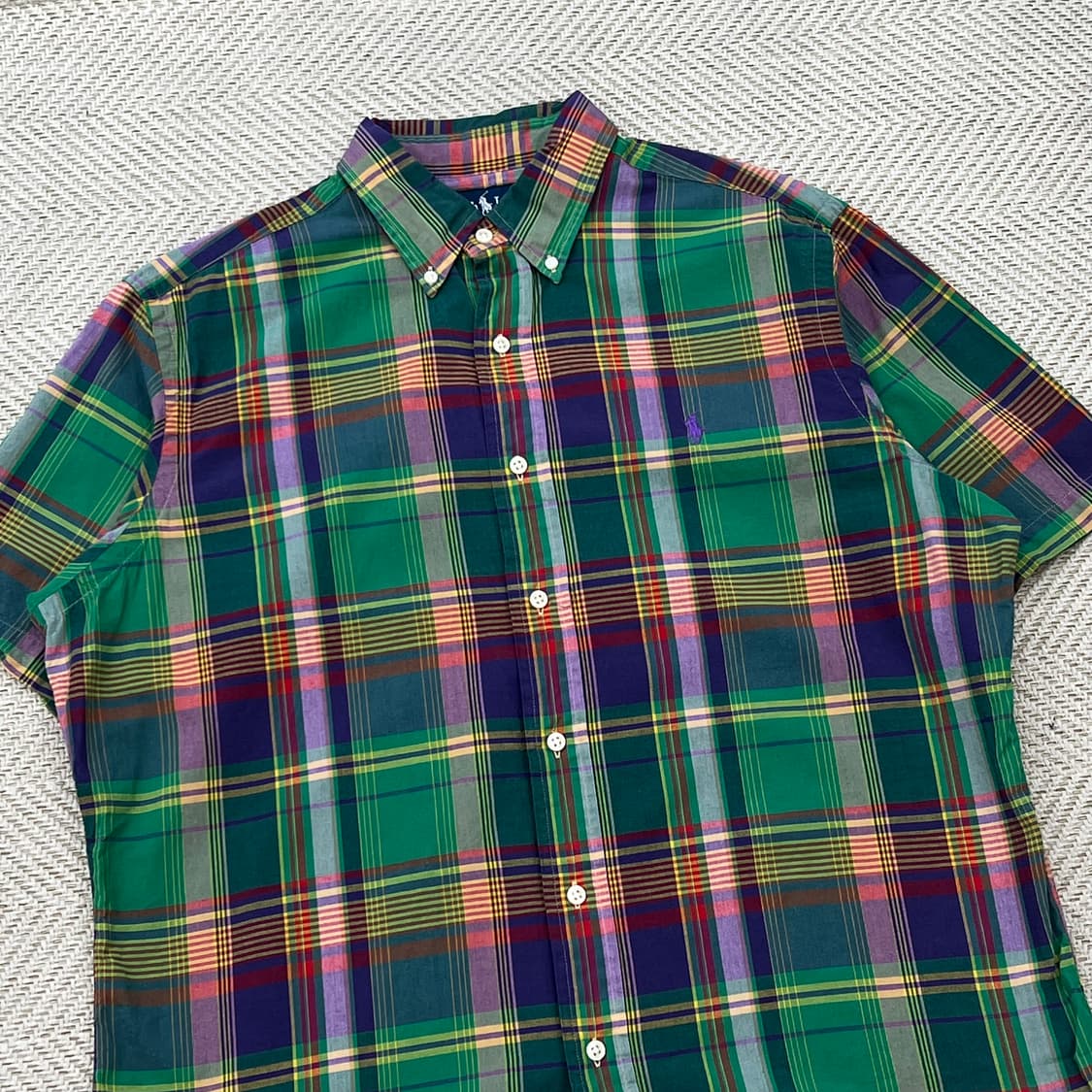 폴로랄프로렌 체크 하프 셔츠 r3460 상품이미지3