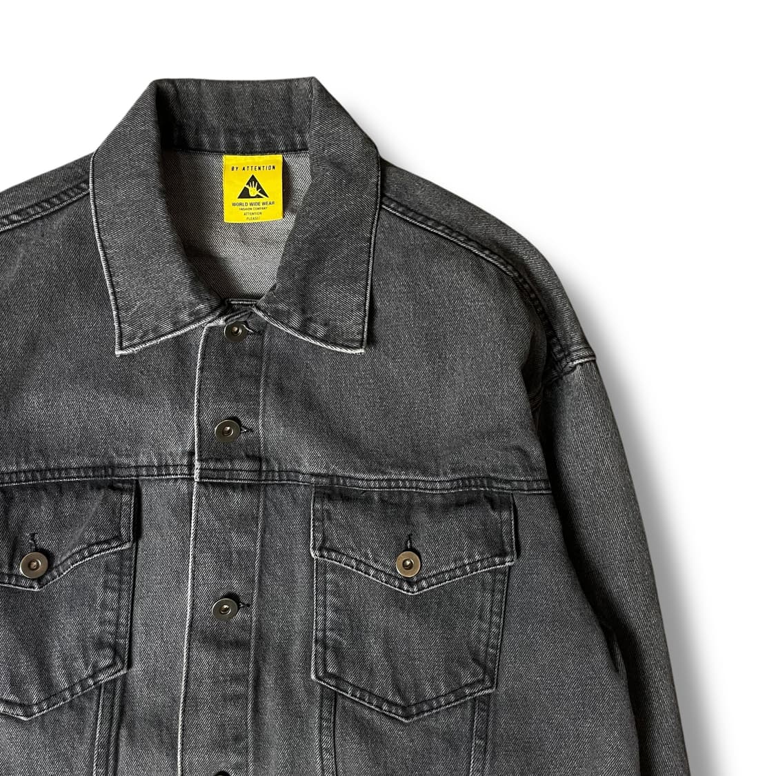 ATTETION 빈티지 흑청 투포켓 자켓 상품이미지3