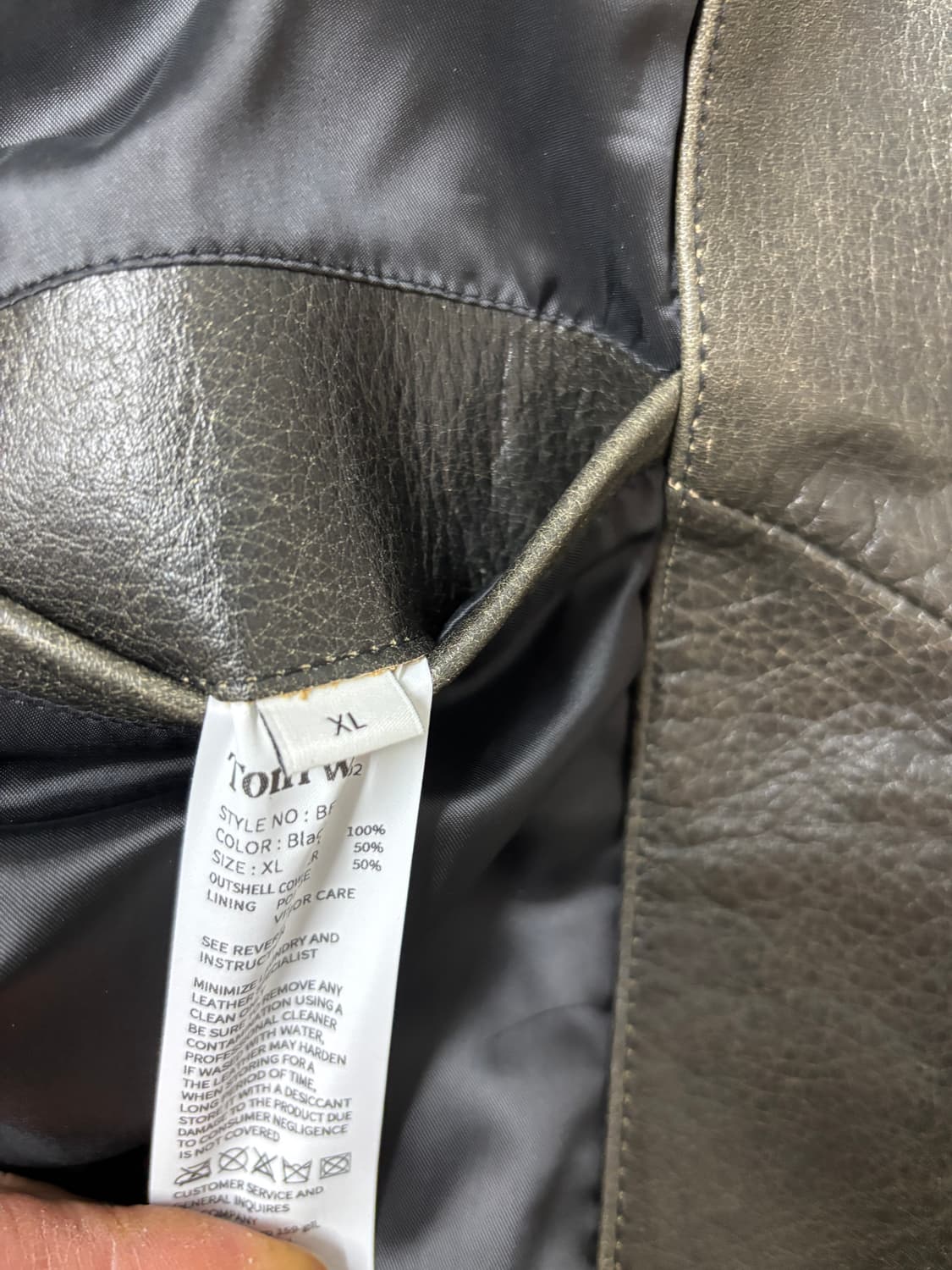 토니웩 레더 체스트 집자켓 25fw 상품이미지4