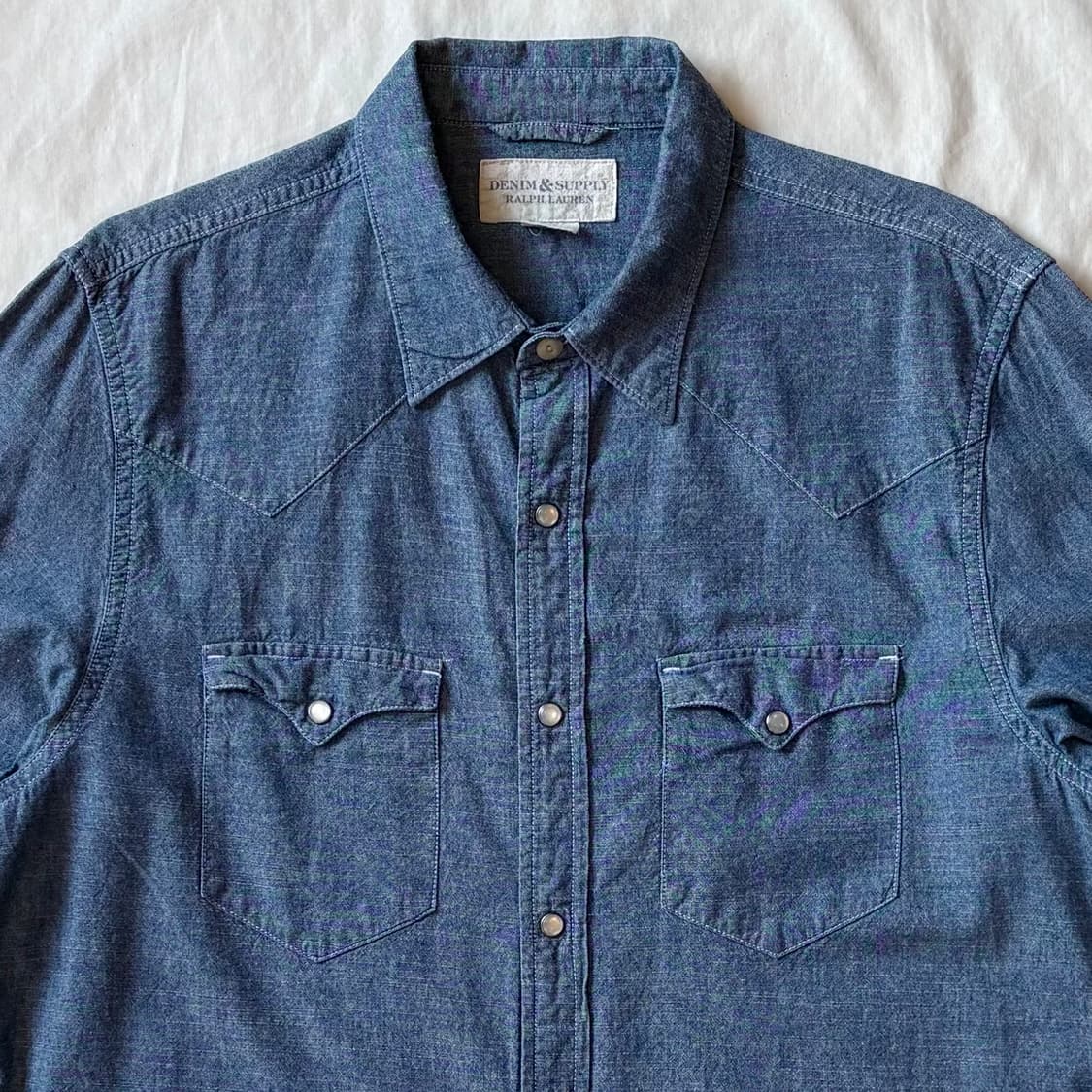 [102-105] DENIM & SUPPLY 샴브레이 데님 웨스턴 셔츠 상품이미지2