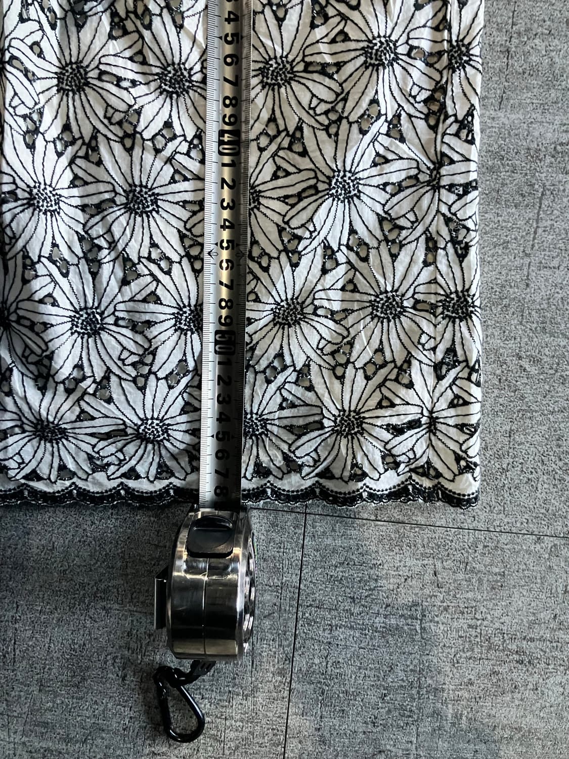 일본빈티지 Qscope 모리걸하구미 할메카지 플라워 반팔블라우스 상품이미지3