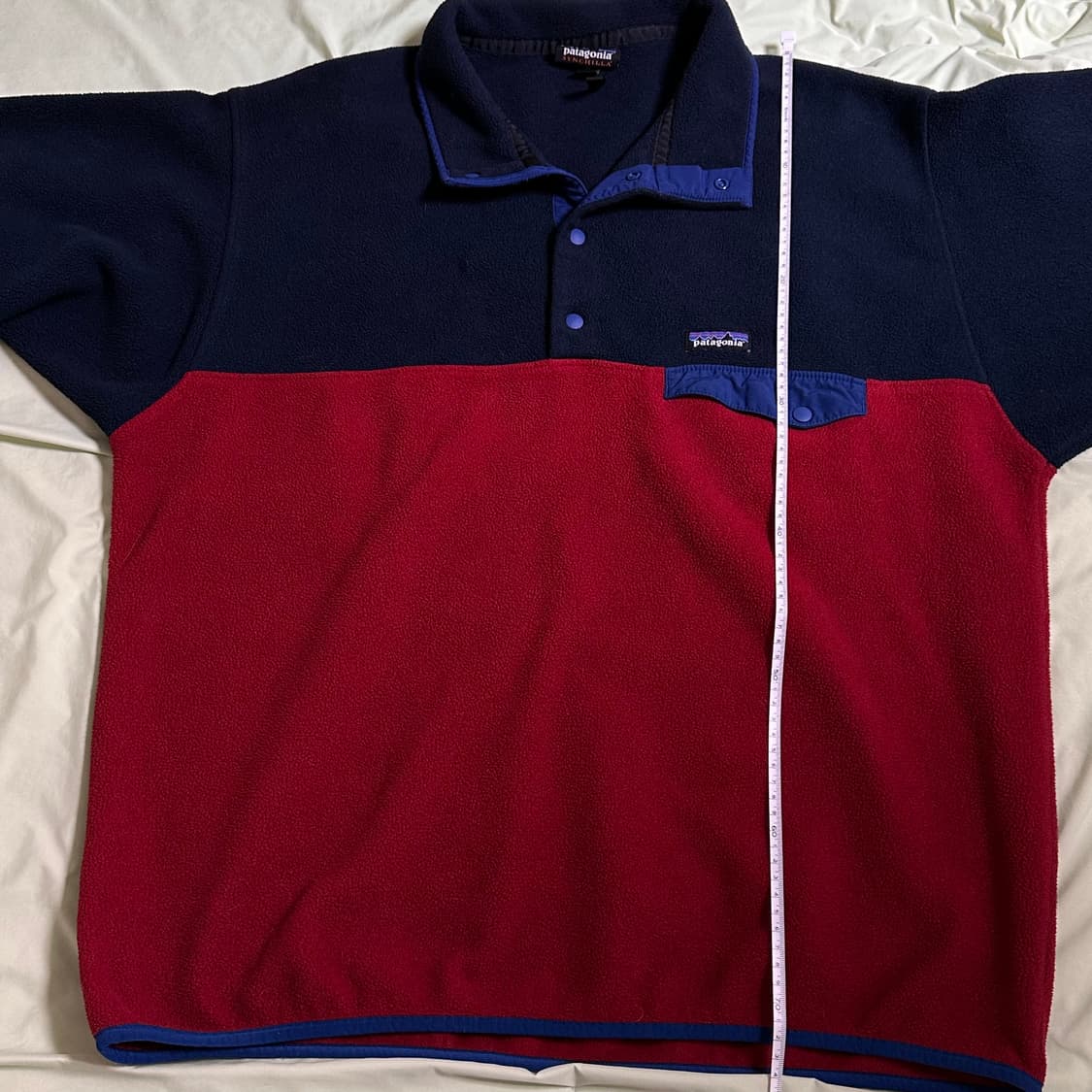 10s 파타고니아 신칠라 스냅티 네이비 레드 XL 상품이미지5