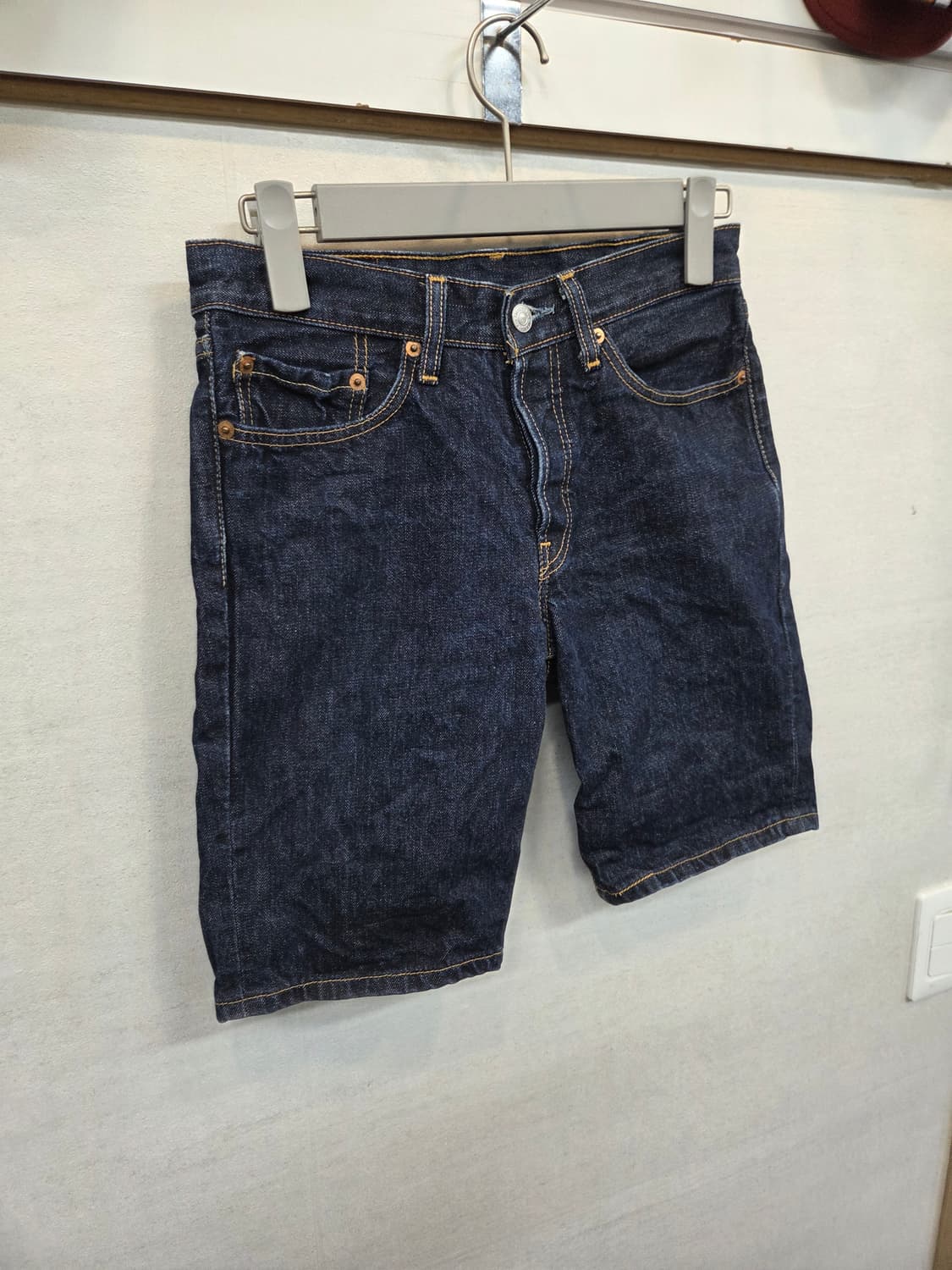 리바이스 일본판 빈티지 501 진청 데님반바지 대략 26 상품이미지6