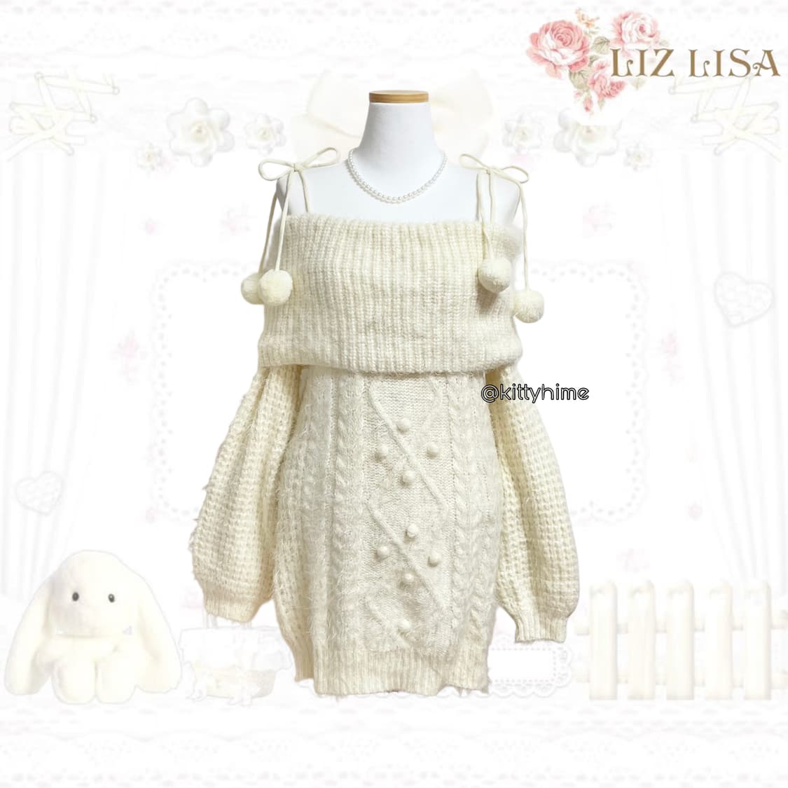 Liz lisa 리즈리사 폼폼이 원피스 히메갸루 히메카지 갸루 상품이미지1