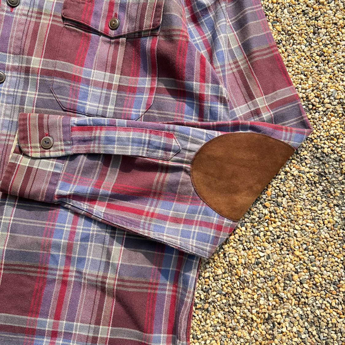 폴로 랄프로렌 헌팅 엘보우 패치 체크 셔츠 상품이미지3