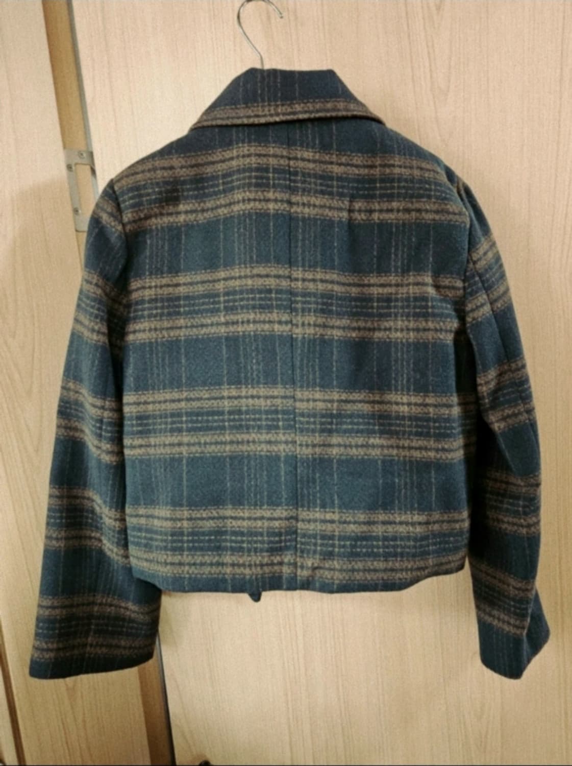 [새상품] 프렌치 그린 체크 더플 누빔자켓 떡볶이코드 상품이미지9