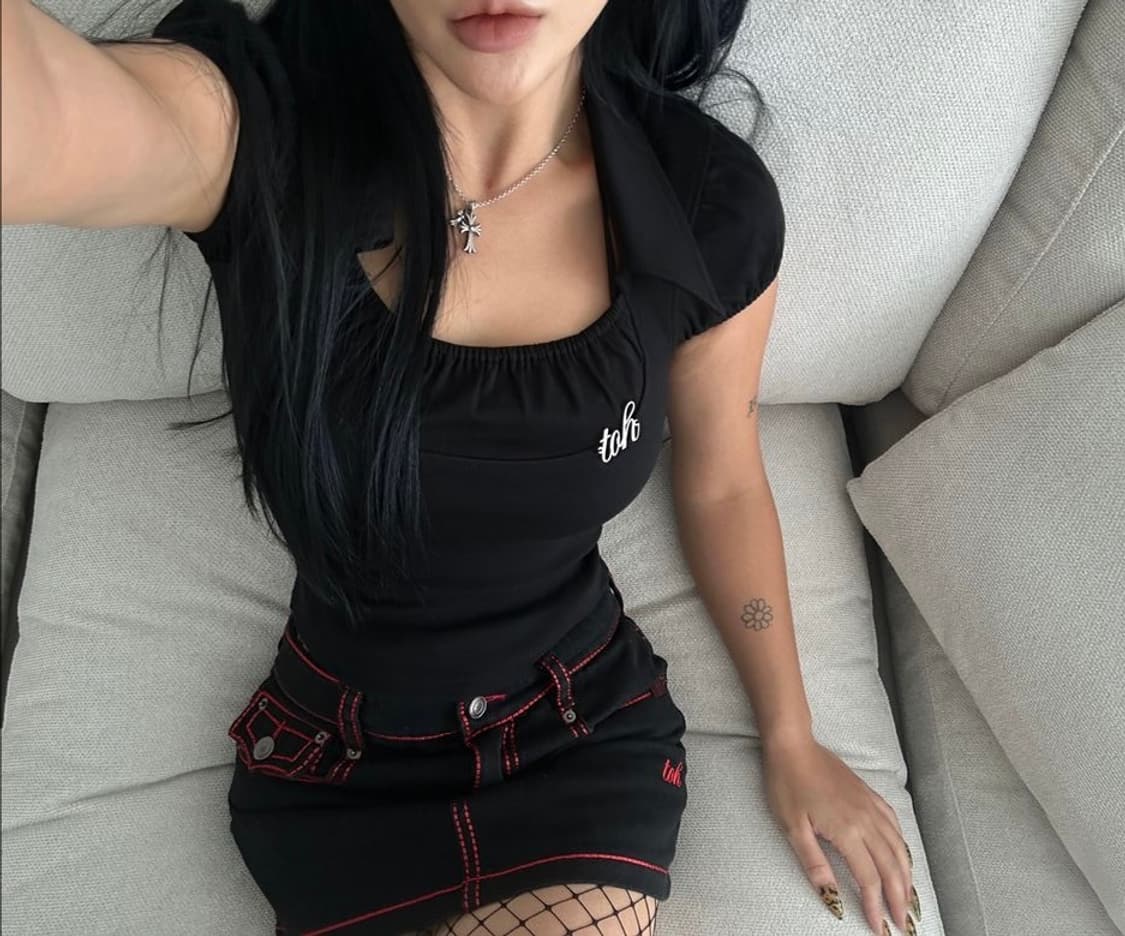 Toh Dolly top black 돌리탑 상품이미지1