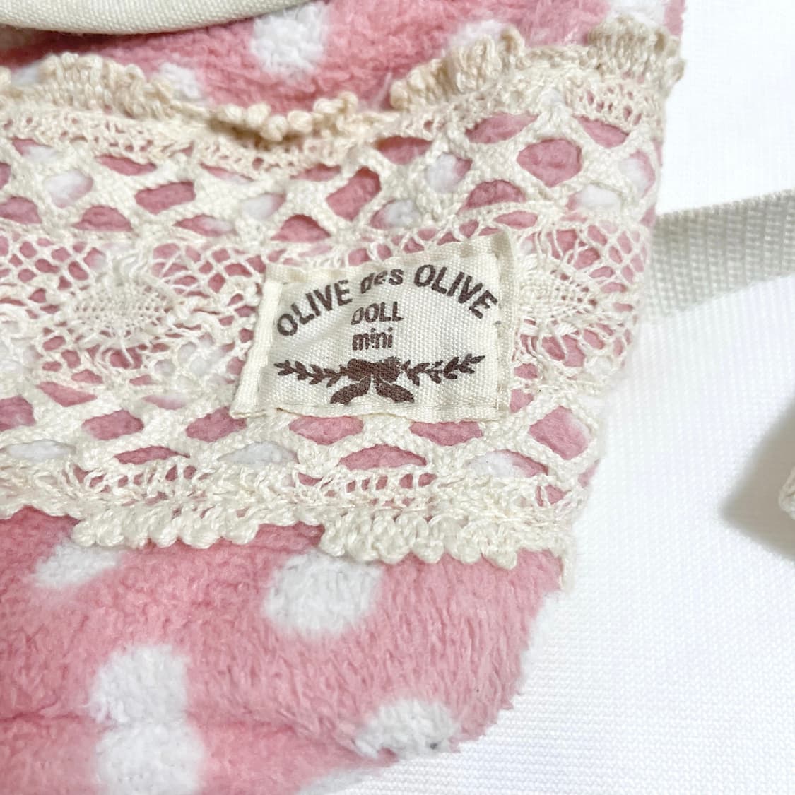 OLIVE DES OLIVE 올리브데올리브 핑크 도트백  모리가방모리걸 상품이미지4