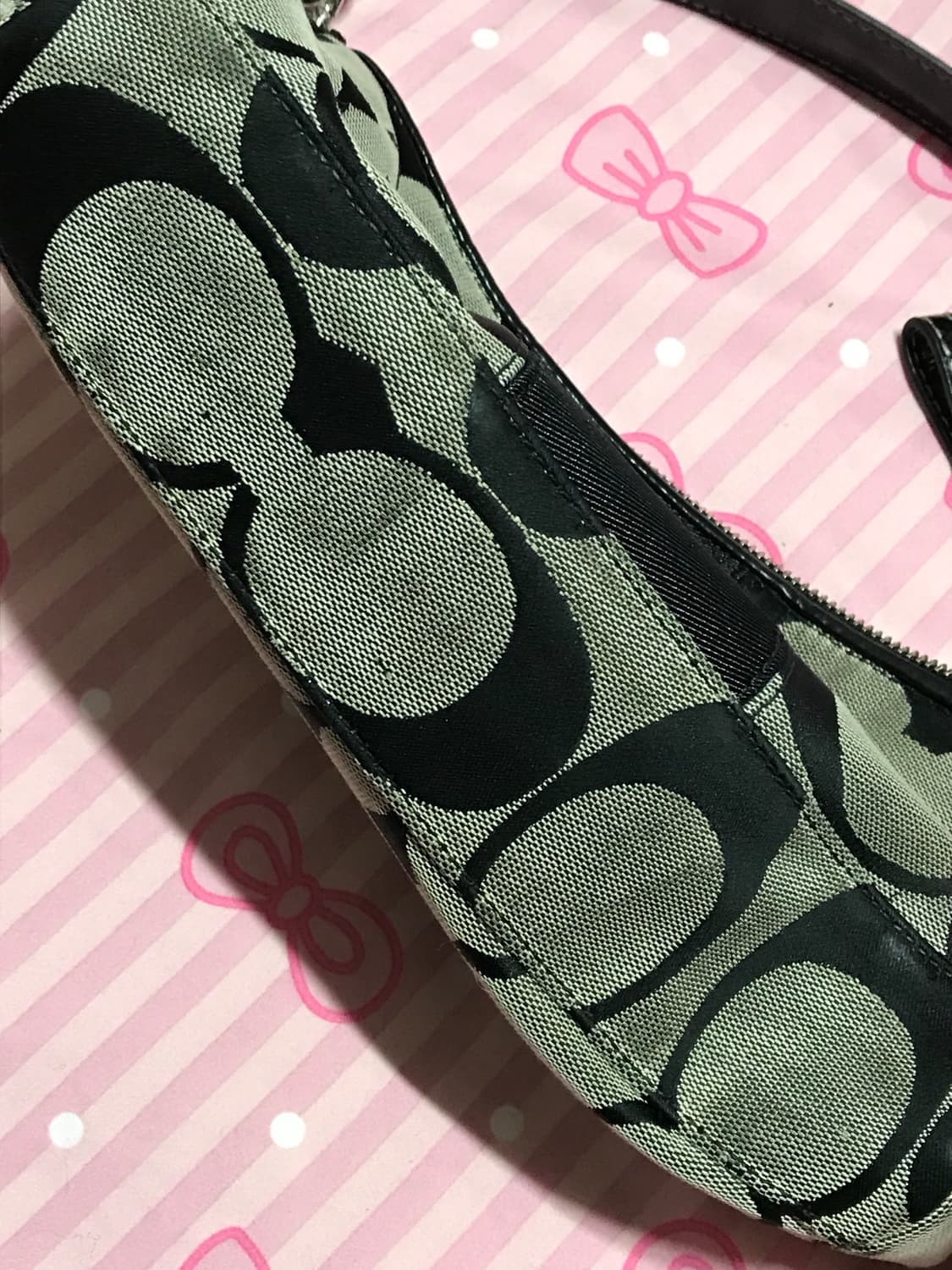 코치 숄더백 시그니처패턴 y2k가방 상품이미지3