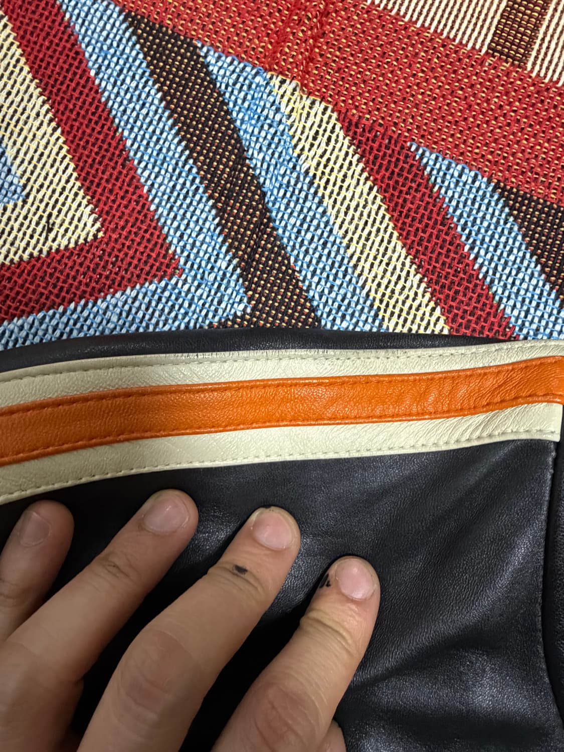 105) 램스킨 양가죽 레이서 가죽자켓 상품이미지6