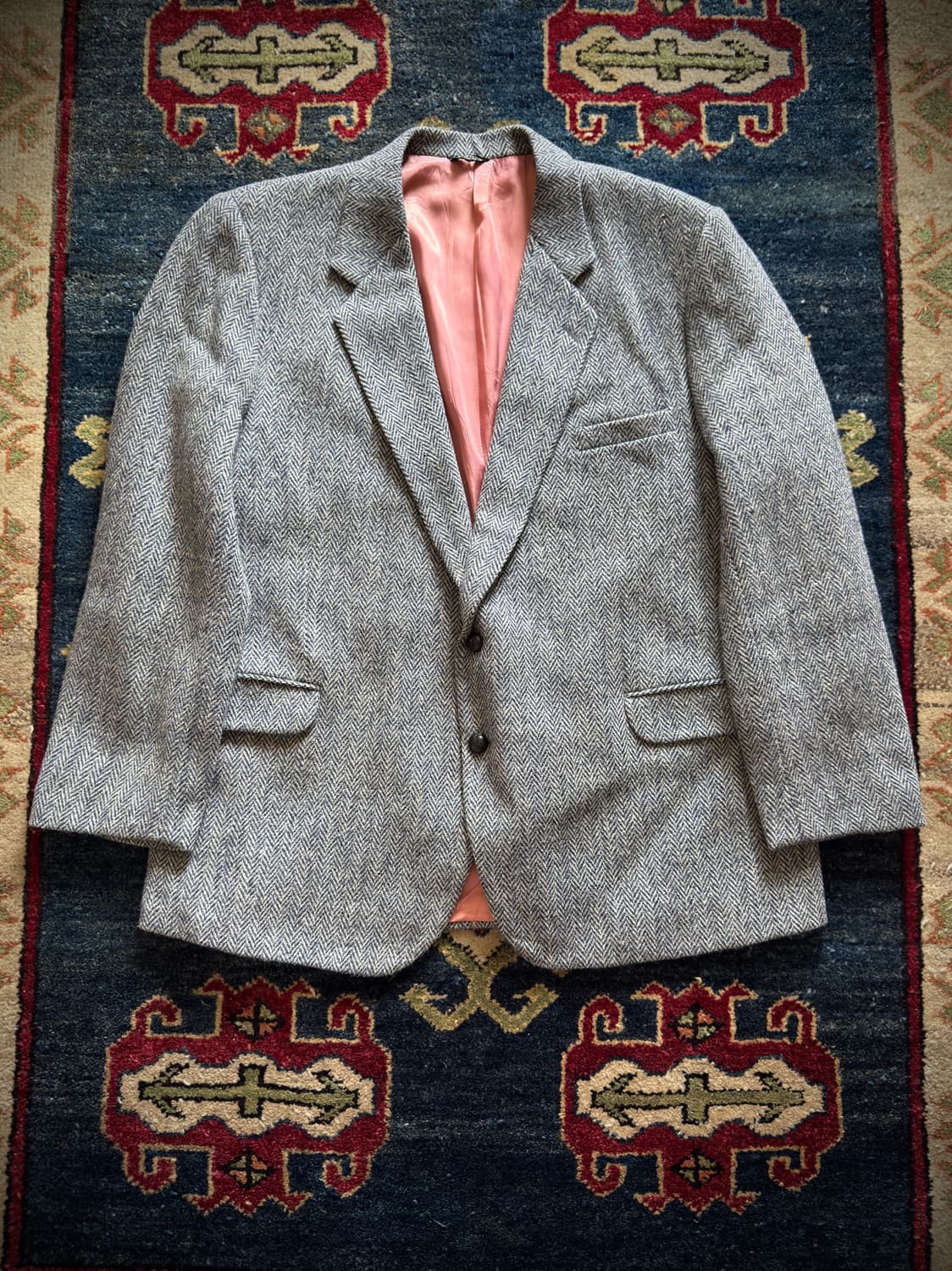 해리스트위드 블레이크 헤링본 울 블레이저 상품이미지1