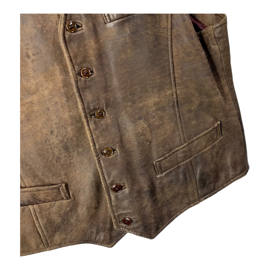 [AKTA LADER] 빈티지 리얼레더 베스트 상품이미지4