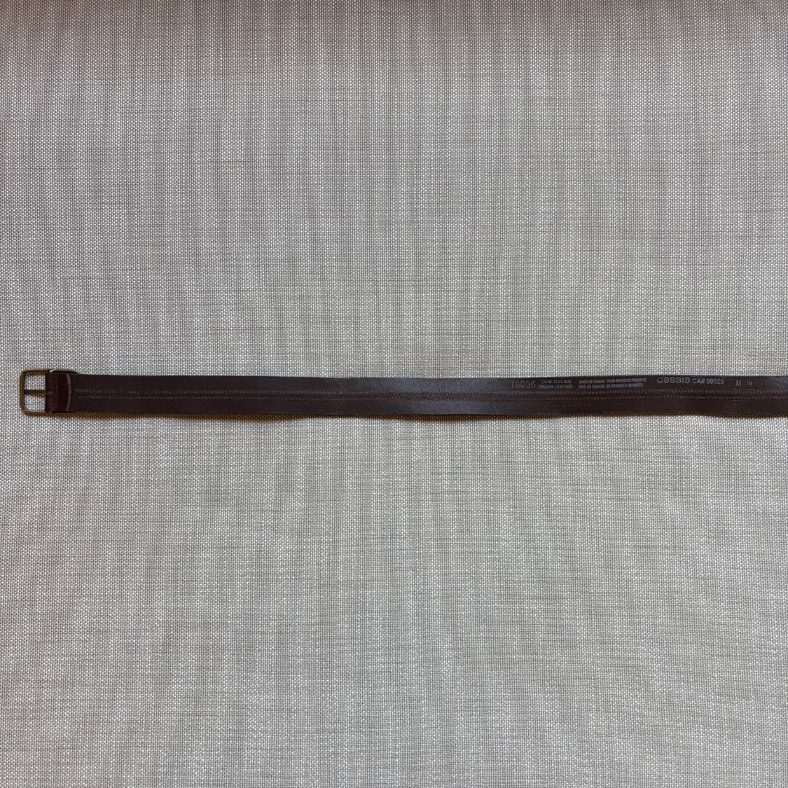 (34-35) Canada 이탈리안 카시스 다크 브라운 레더 벨트 상품이미지7