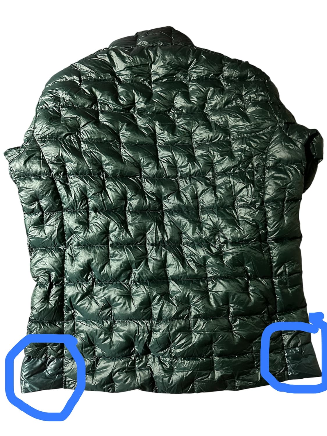 몽벨 ex1000 플라즈마 패딩 딥그린 xl 상품이미지4
