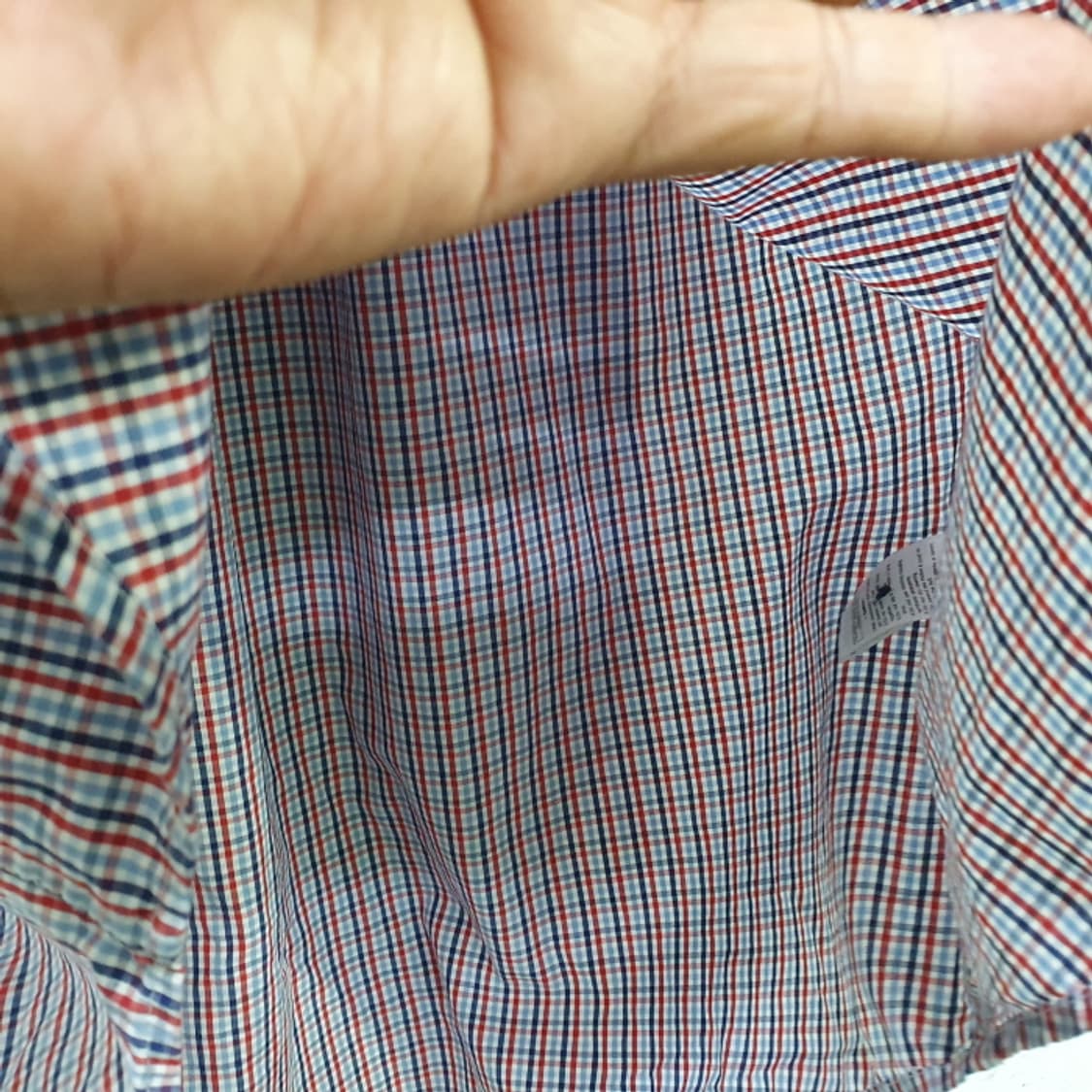 콜핑 반팔 체크 등산남방(100) 상품이미지3