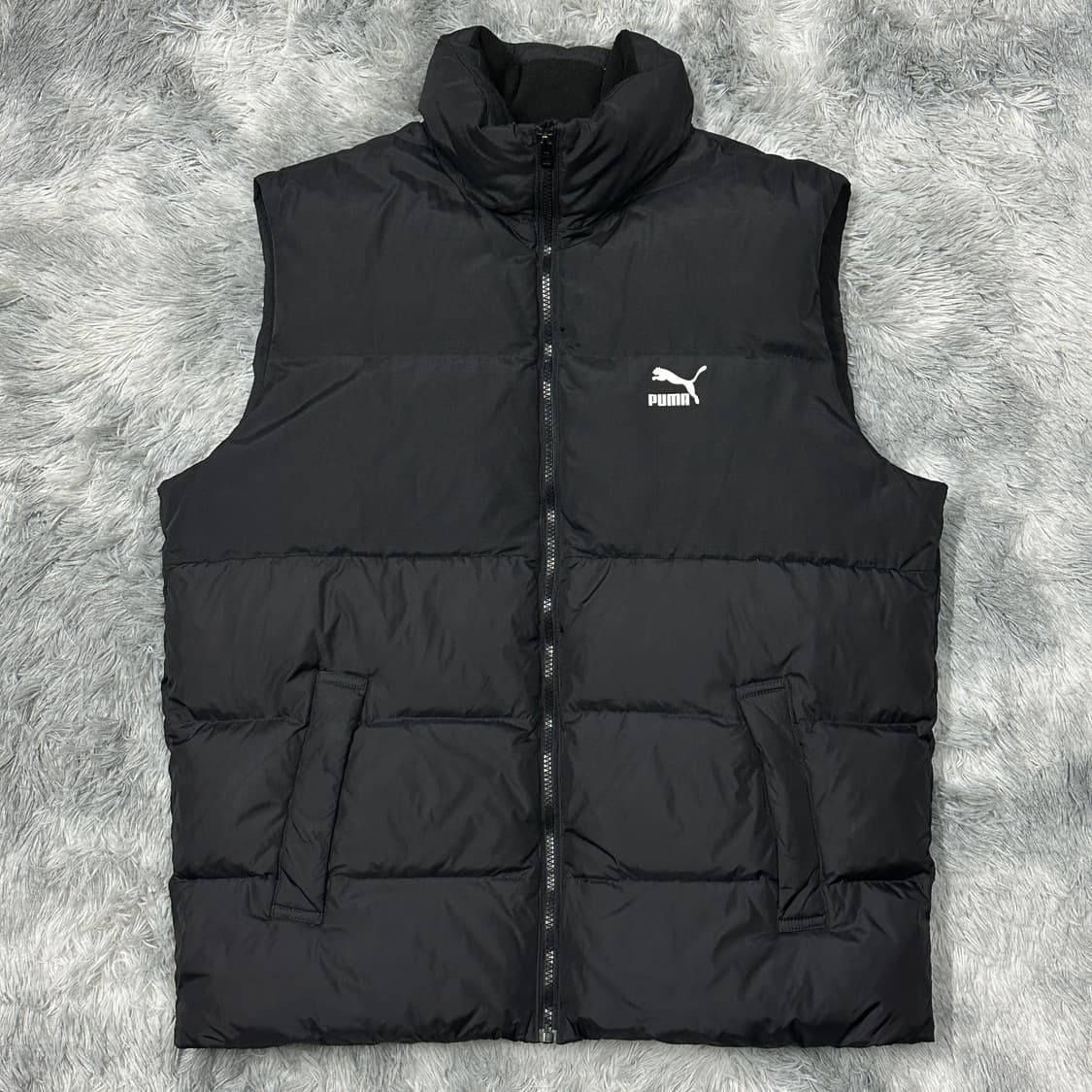 푸마 덕다운 블랙 패딩조끼 L 상품이미지1