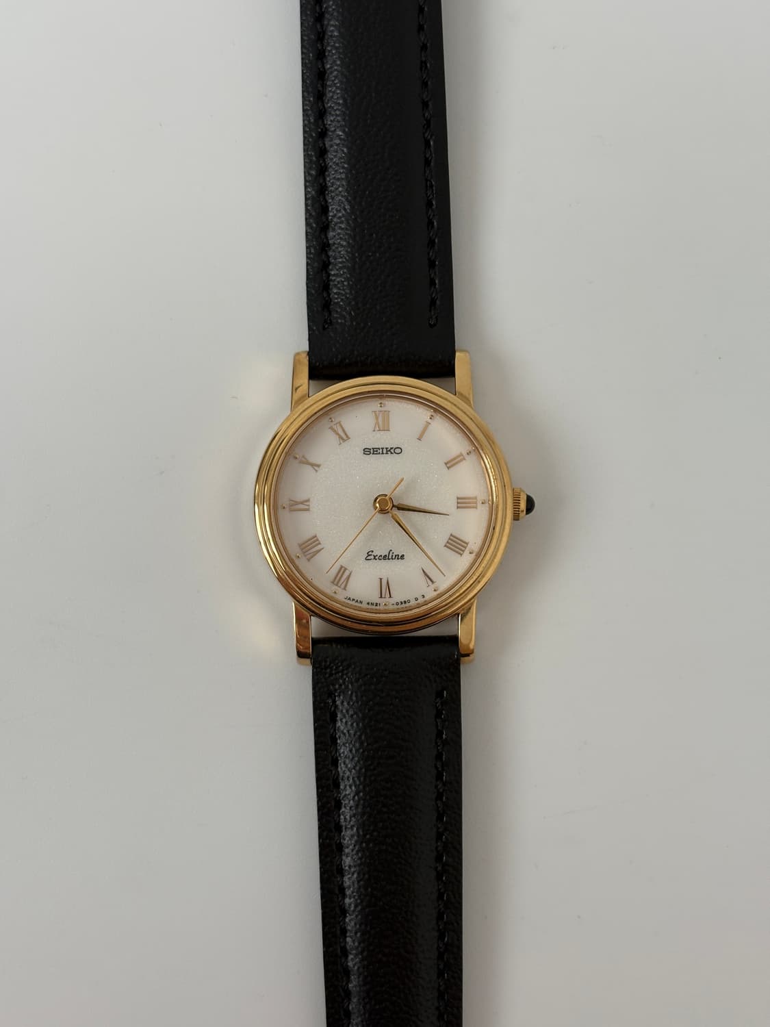 90s Exceline Roman Gold Ladies Quartz 상품이미지3